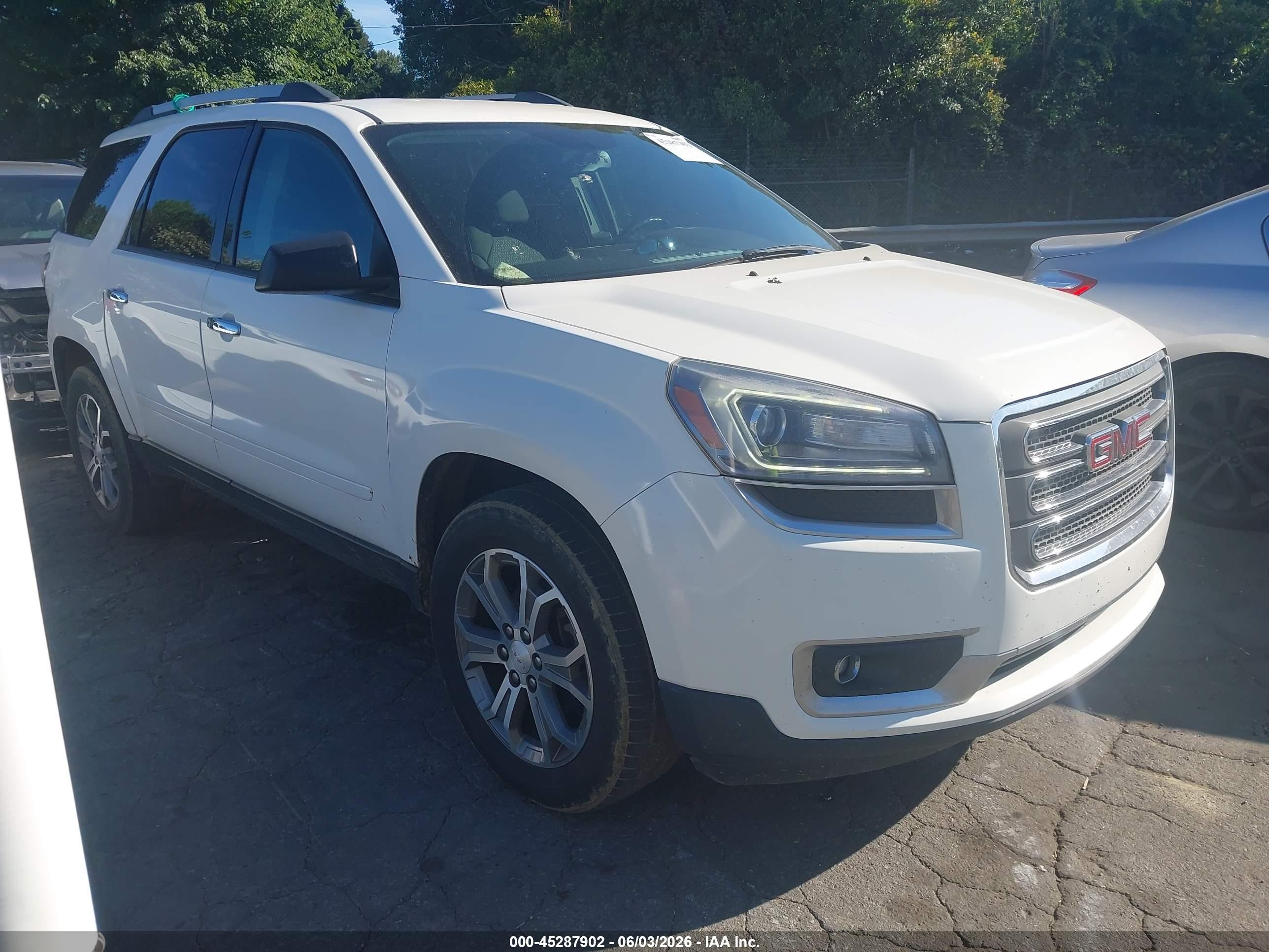 2015 GMC Acadia SLE, VIN 1GKKRPKD9FJ294934 — Repossession