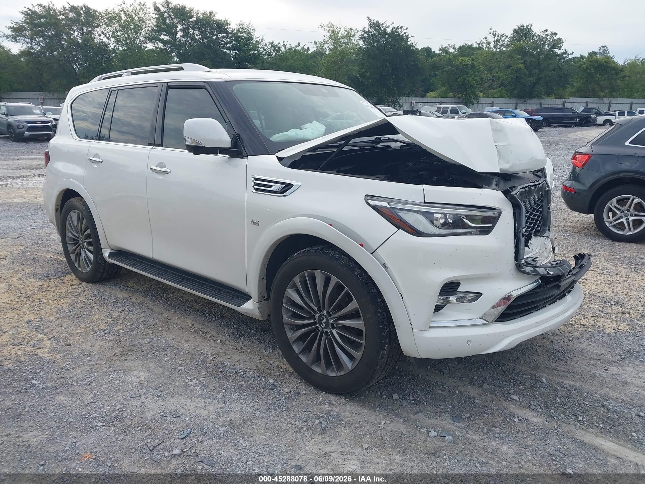 2019 Infiniti QX80 Luxe, VIN JN8AZ2NF8K9689372 — Front end