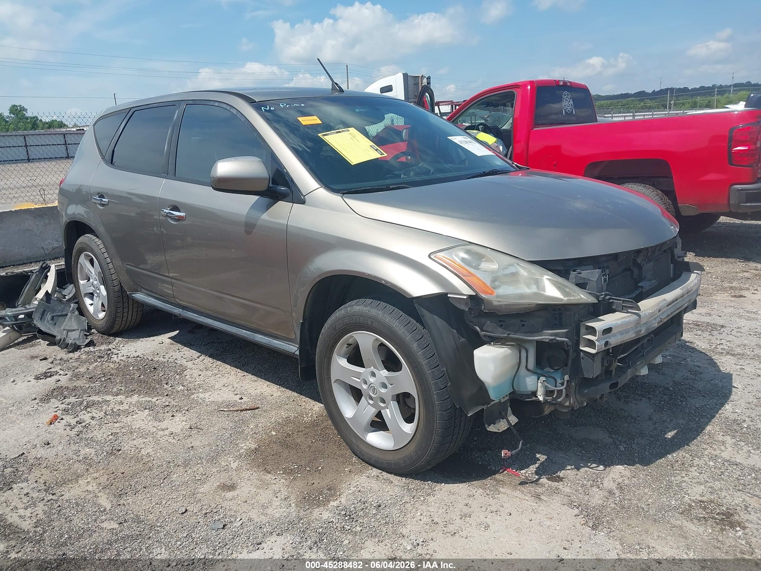 2004 Nissan Murano SE, VIN JN8AZ08TX4W227759 — Front end