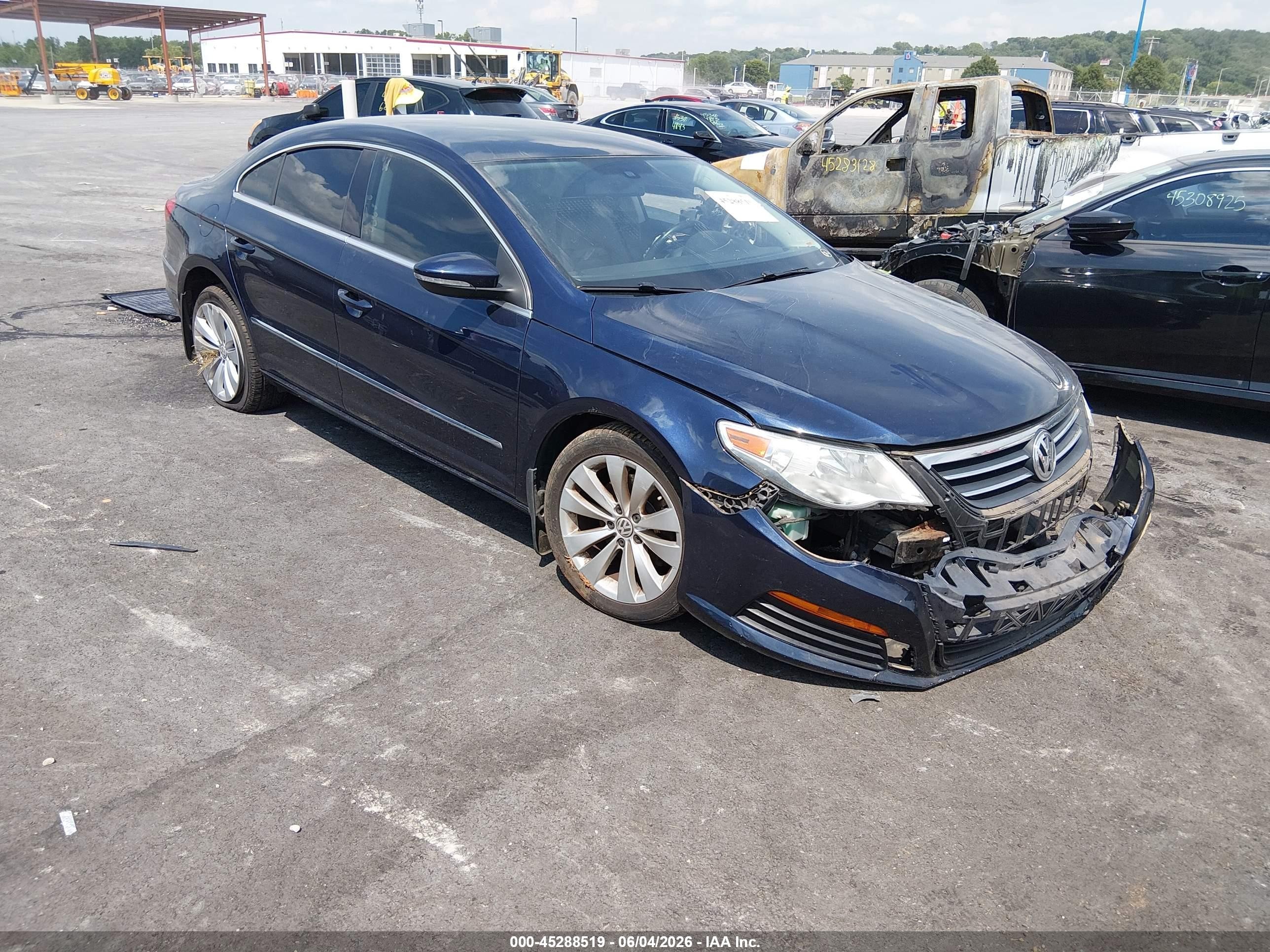 2012 Volkswagen CC Sport, VIN WVWMP7ANXCE513487 — Front end