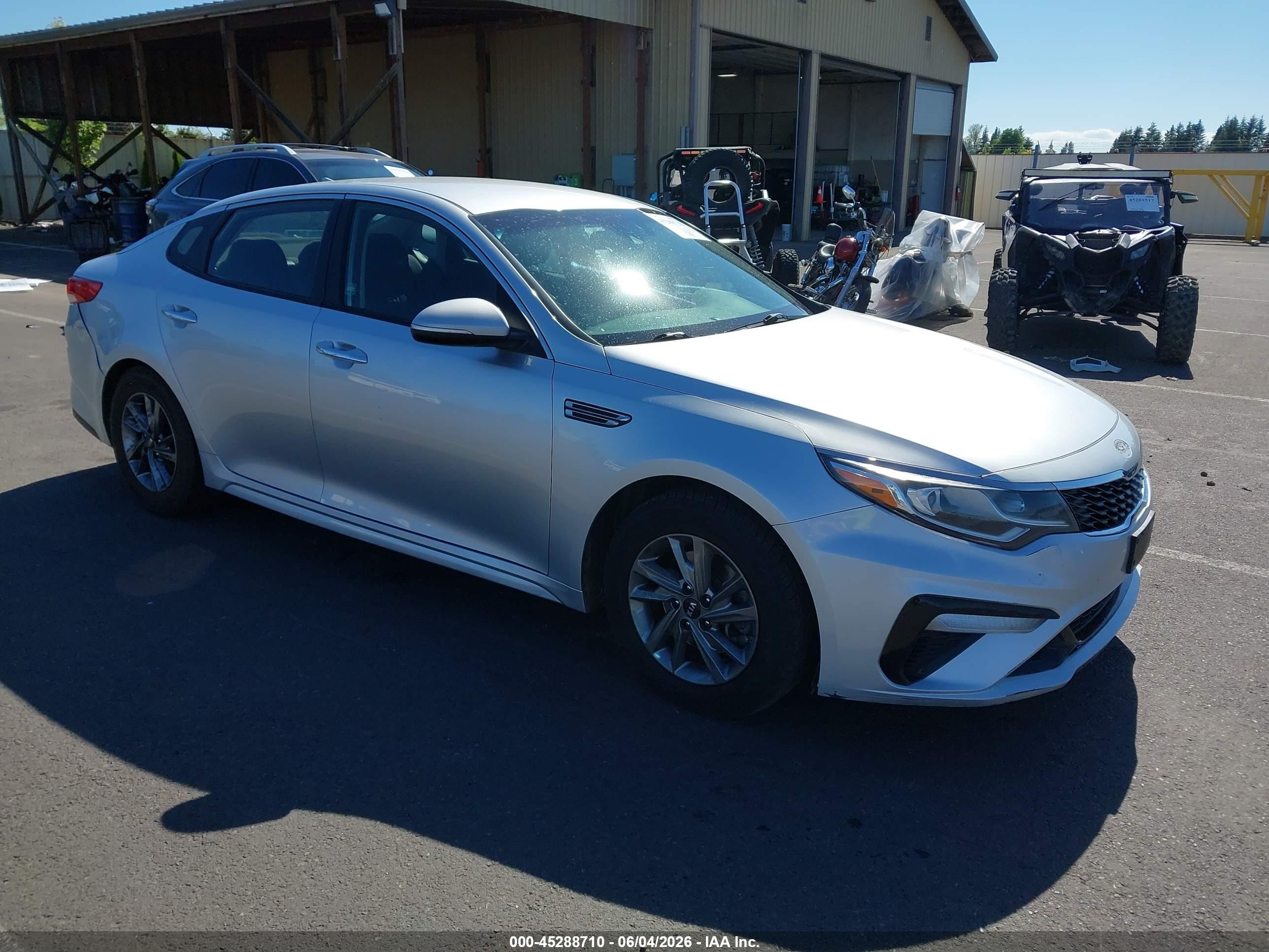 2019 Kia Optima LX, VIN 5XXGT4L35KG287646 — Theft recovery
