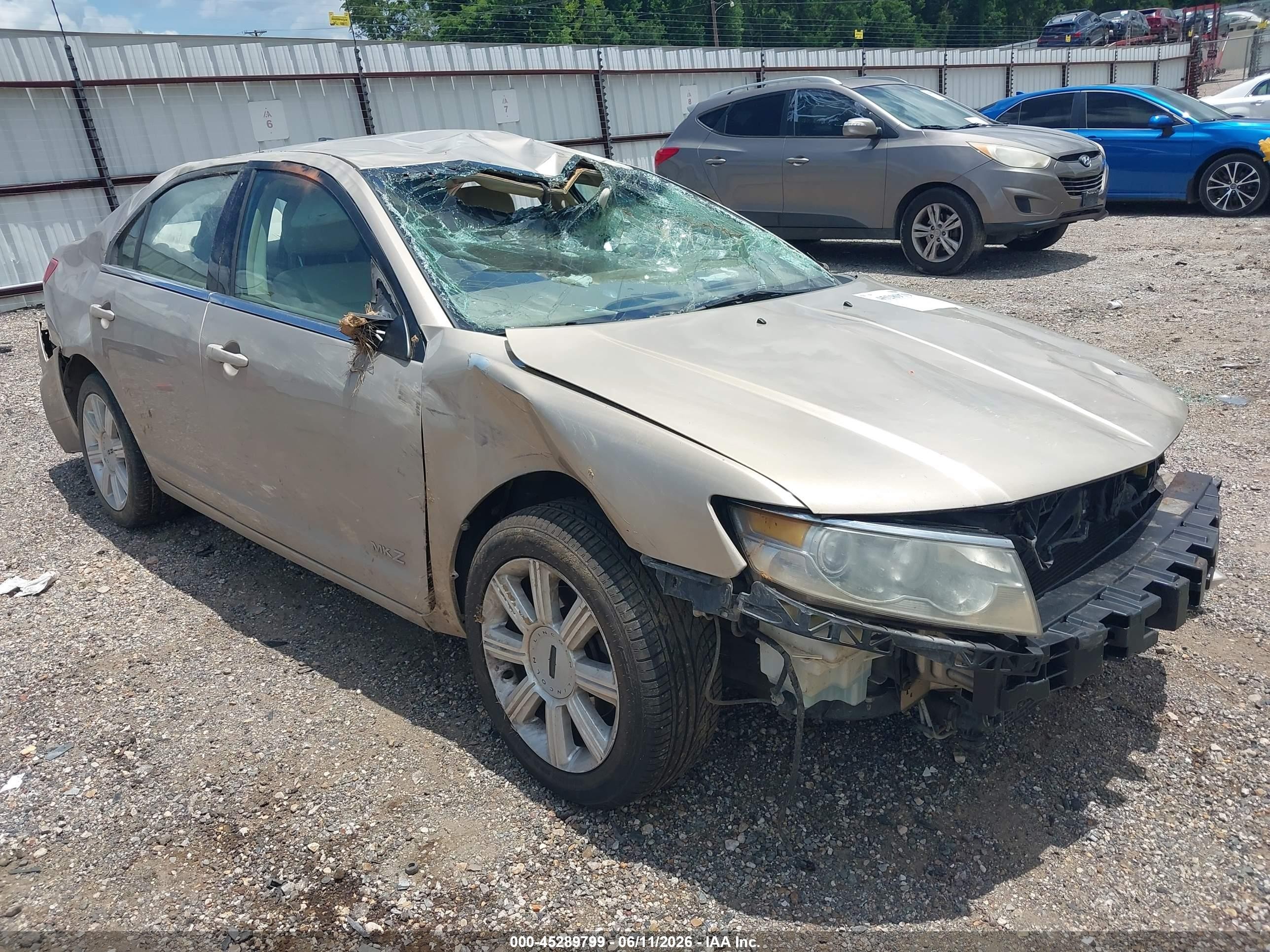 2008 Lincoln MKZ, VIN 3LNHM26T28R622160 — Rollover