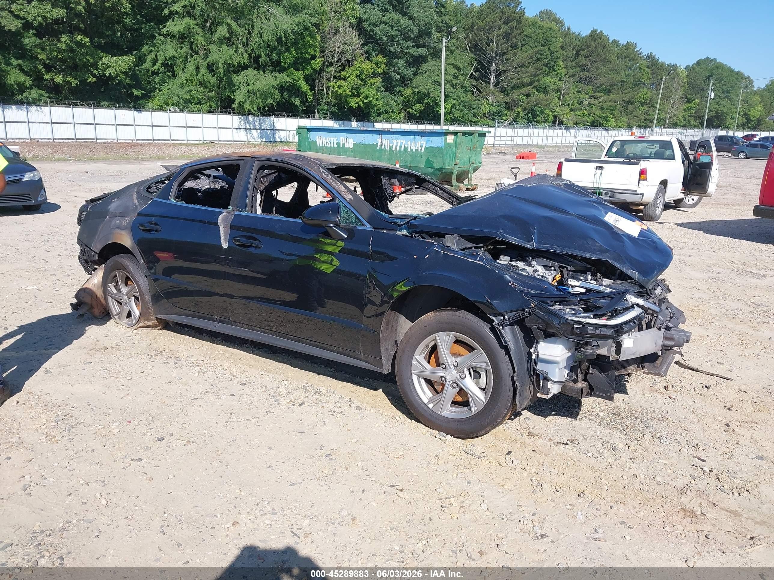 2020 Hyundai Sonata SE, VIN 5NPEG4JA7LH054449 — Interior fire