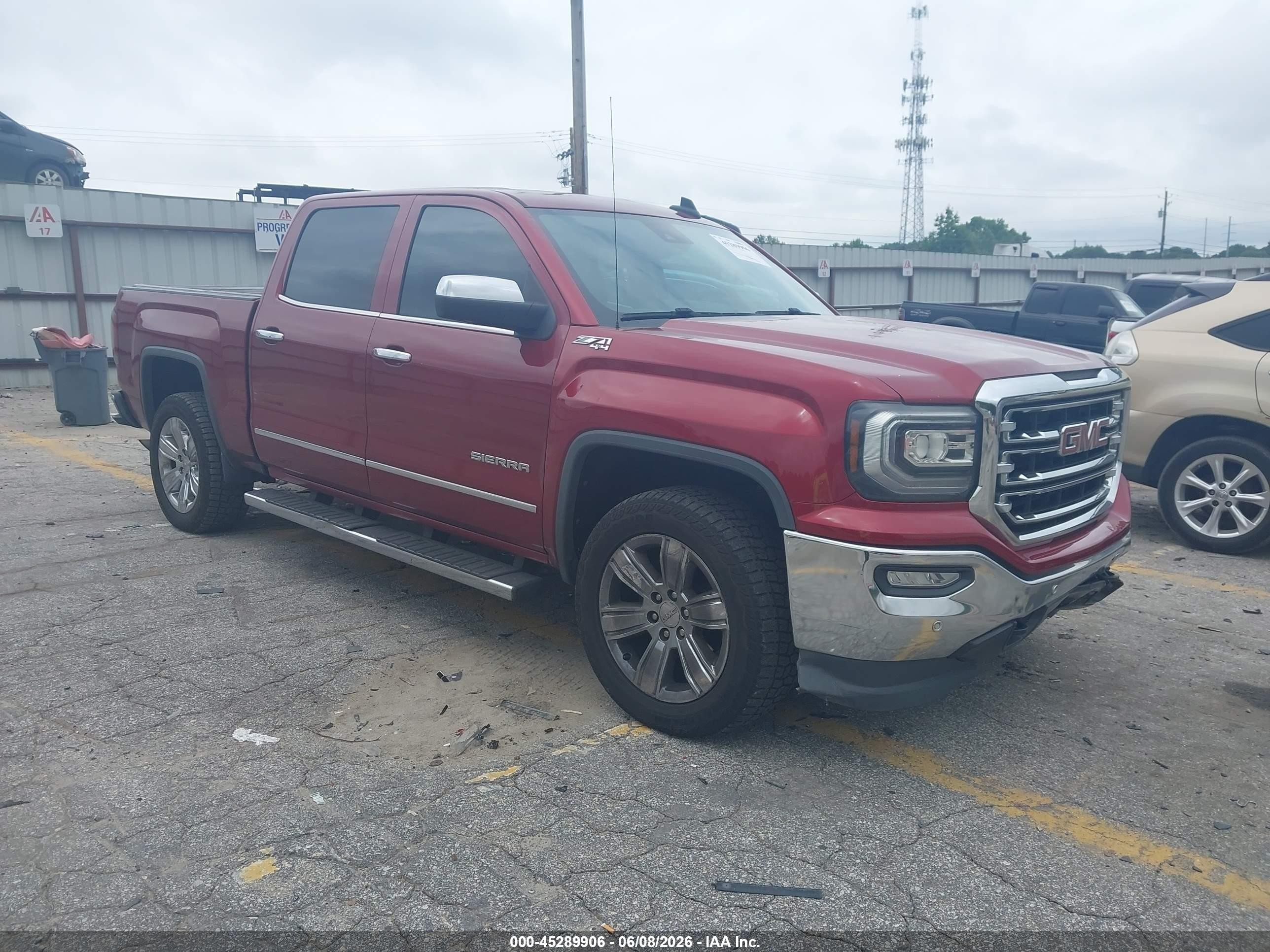 2018 GMC Sierra 1500 SLT, VIN 3GTU2NEJ1JG339082 — Front end