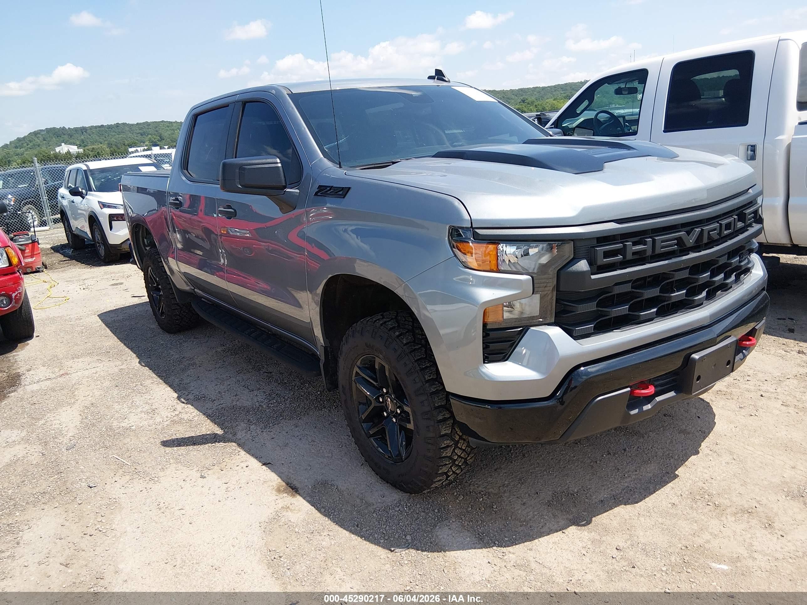 2023 Chevrolet Silverado 1500 Custom Trail Boss, VIN 3GCPDCEK9PG218538 — Град