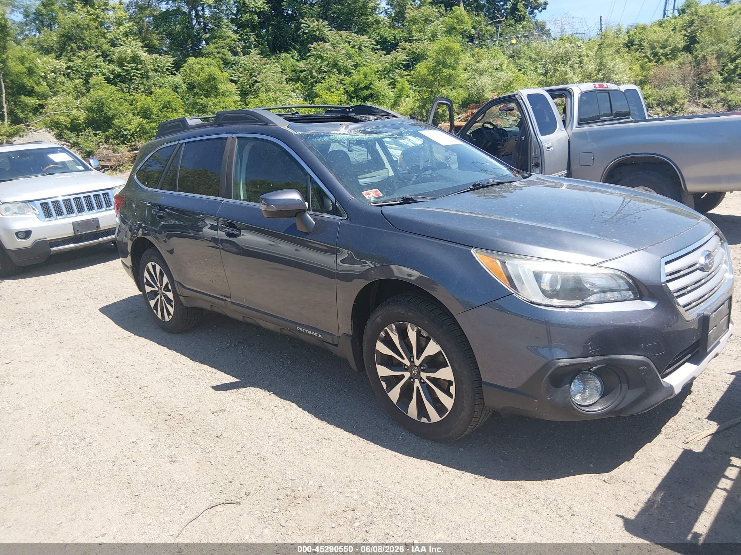 2017 Subaru Outback Limited, VIN 4S4BSANC1H3299838 — Frame damage