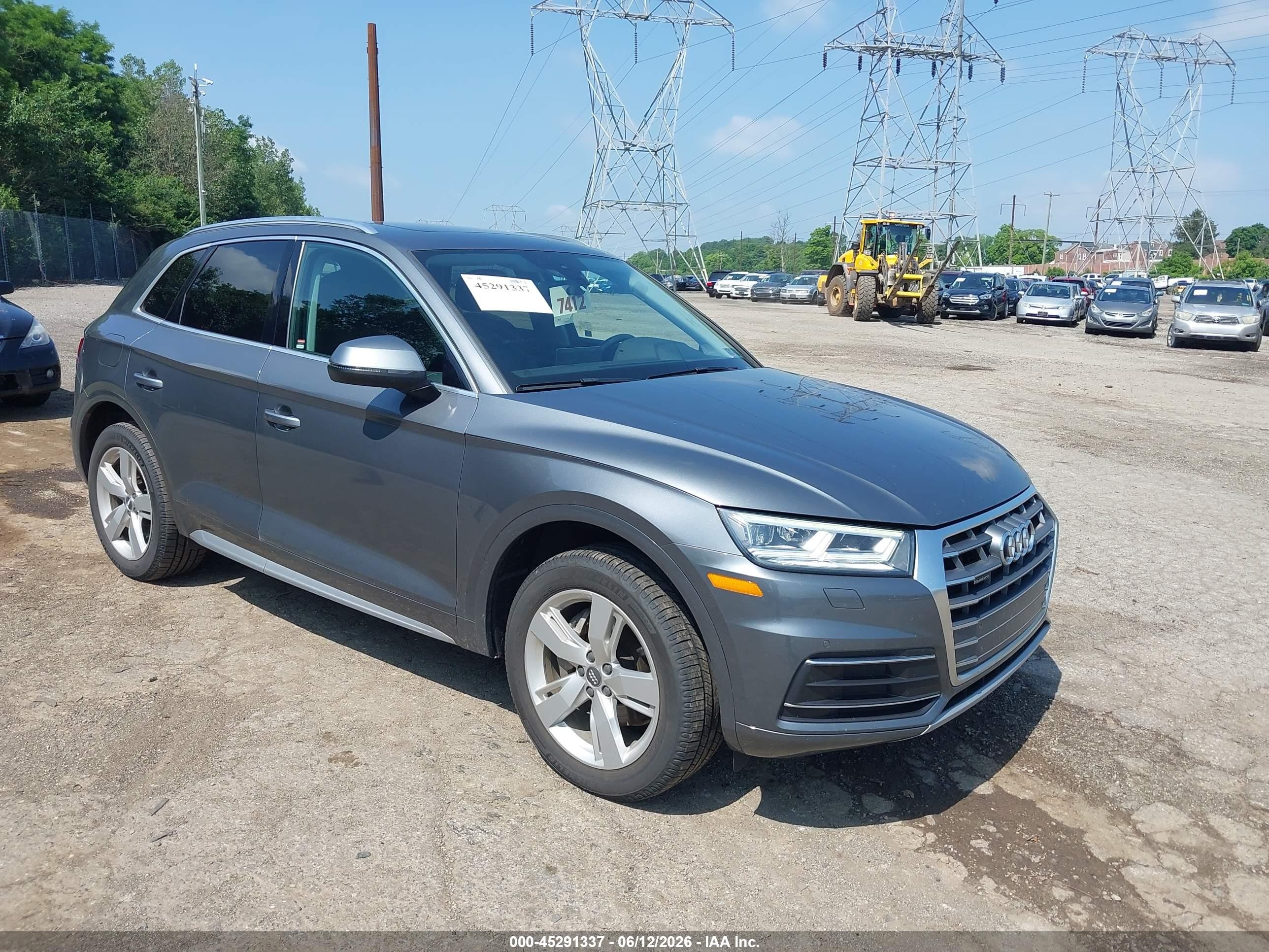 2019 Audi Q5 Premium Plus, VIN WA1BNAFY5K2042257 — Fresh water flood