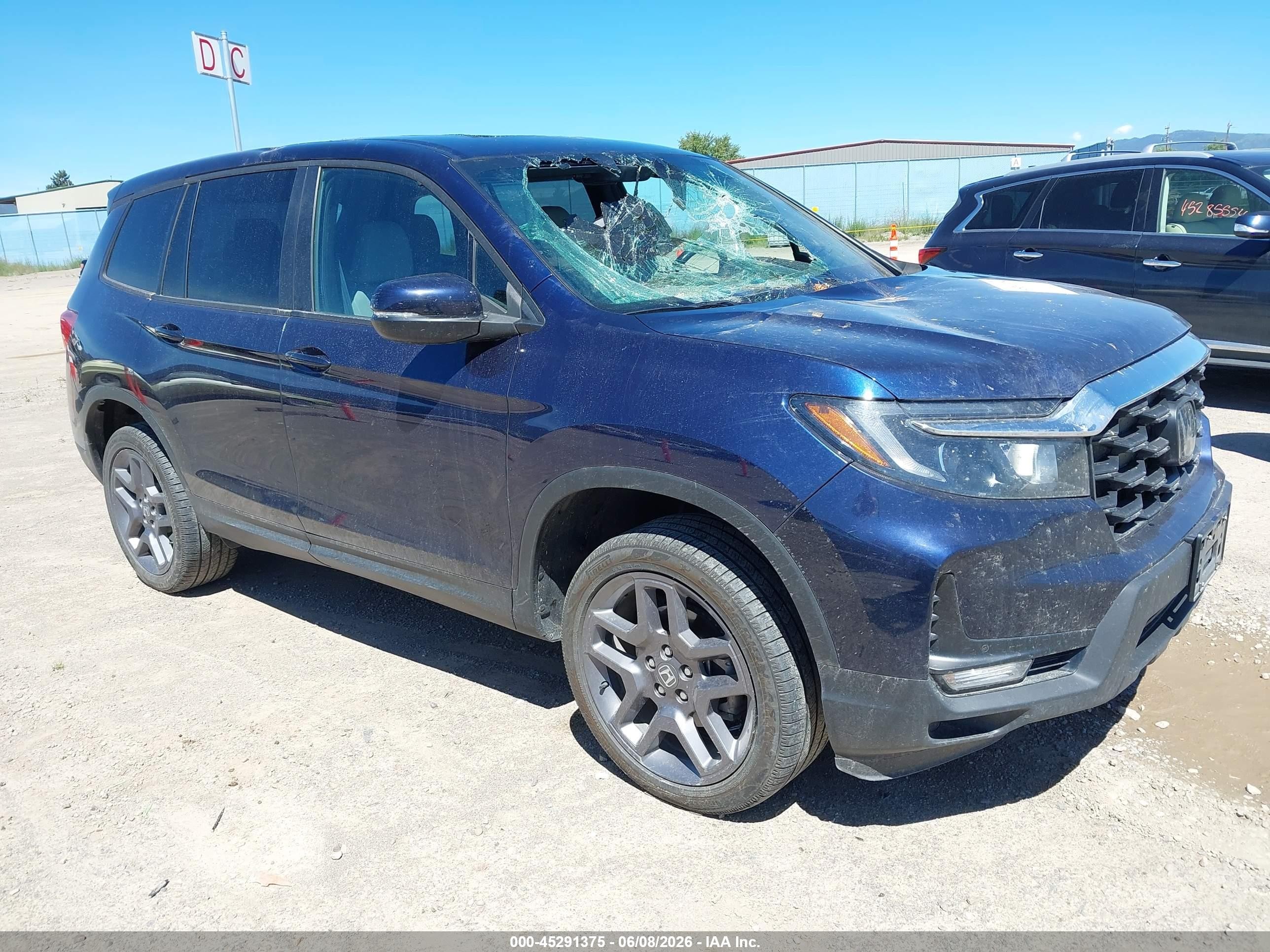 2022 Honda Passport EX-L, VIN 5FNYF8H50NB023996 — Storm