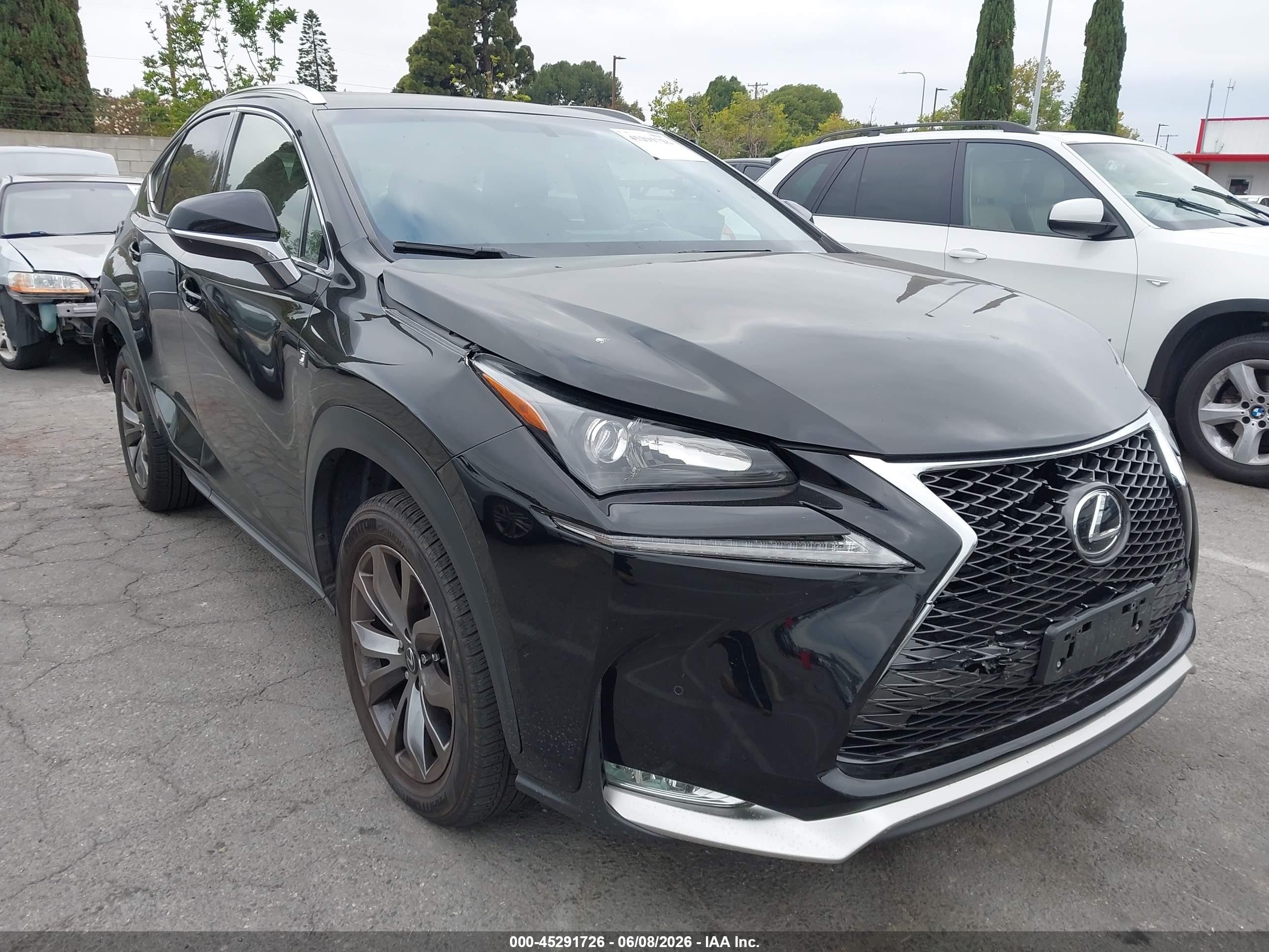 2016 Lexus NX F Sport, VIN JTJYARBZ8G2049488 — Rear end
