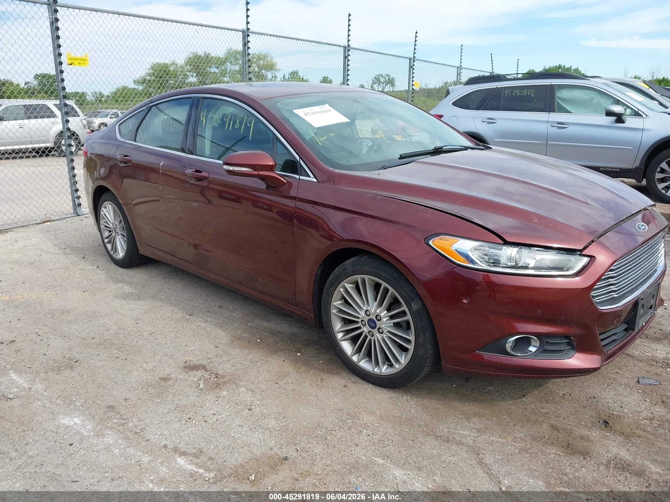 2015 Ford Fusion SE, VIN 3FA6P0HD9FR158025 — Side