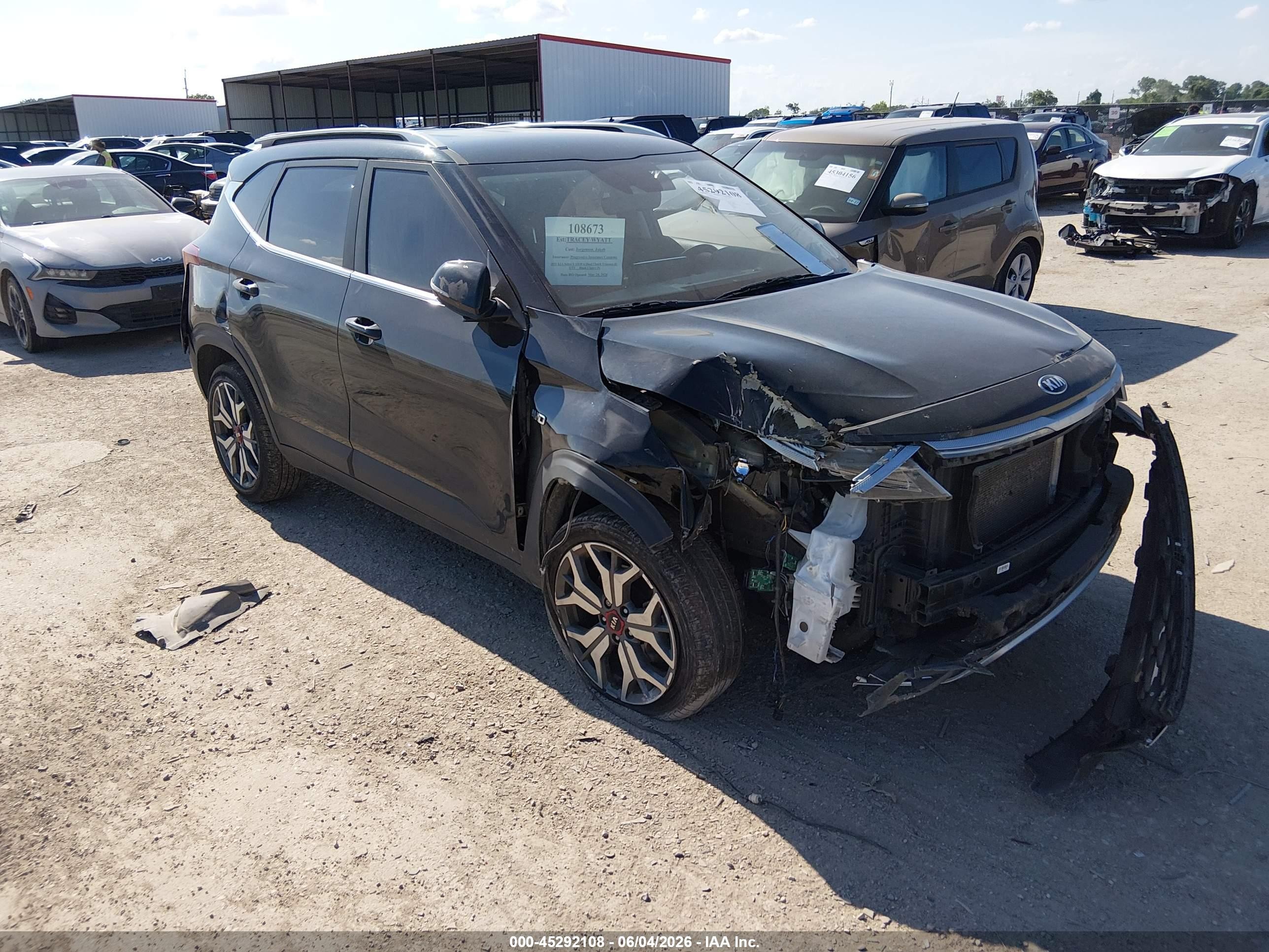 2021 Kia Seltos S, VIN KNDEUCA27M7052895 — Front end