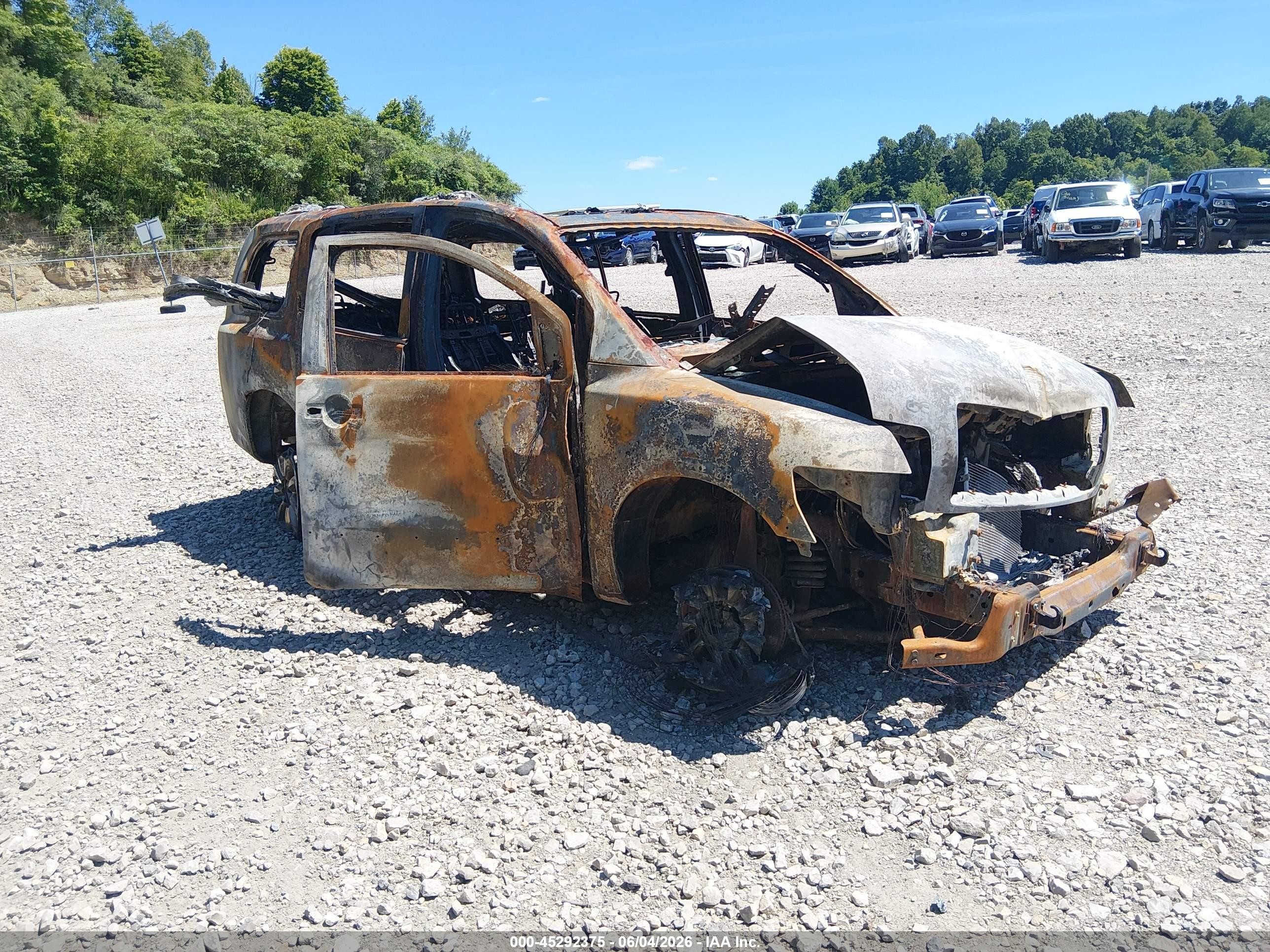 2008 Infiniti QX56, VIN 5N3AA08C88N913834 — Burn