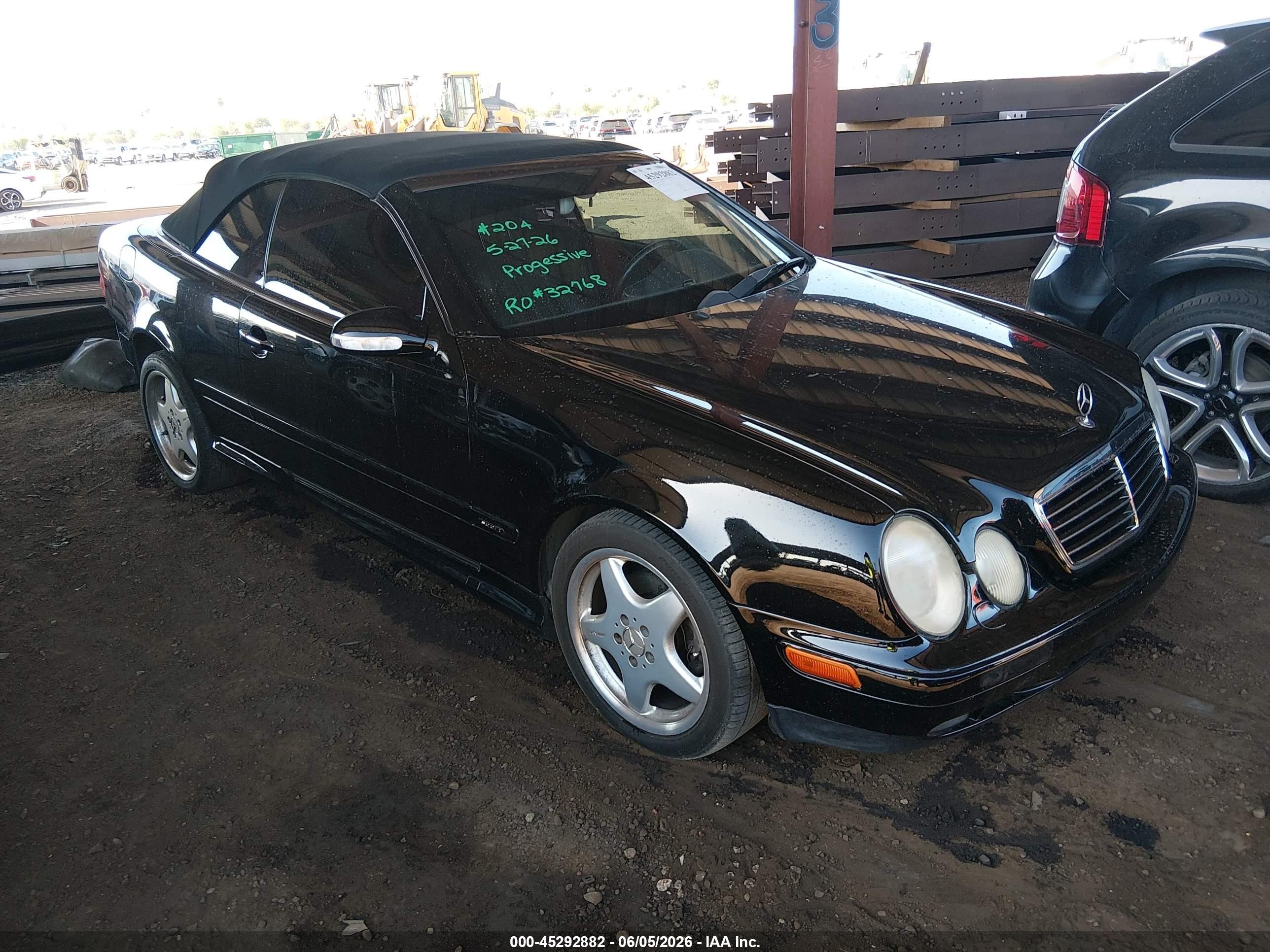 2003 Mercedes-Benz CLK 320, VIN WDBLK65G23T144375 — Rear end
