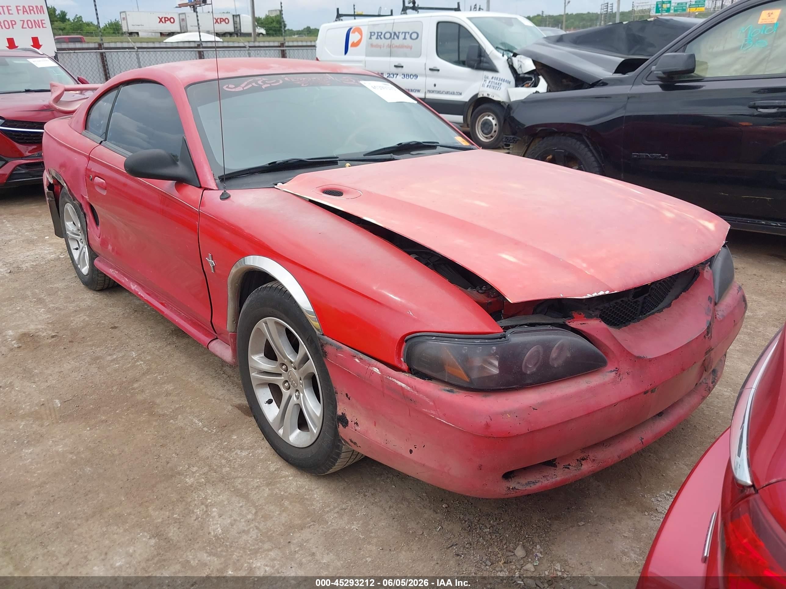 1996 Ford Mustang, VIN 1FALP4044TF104436 — Side