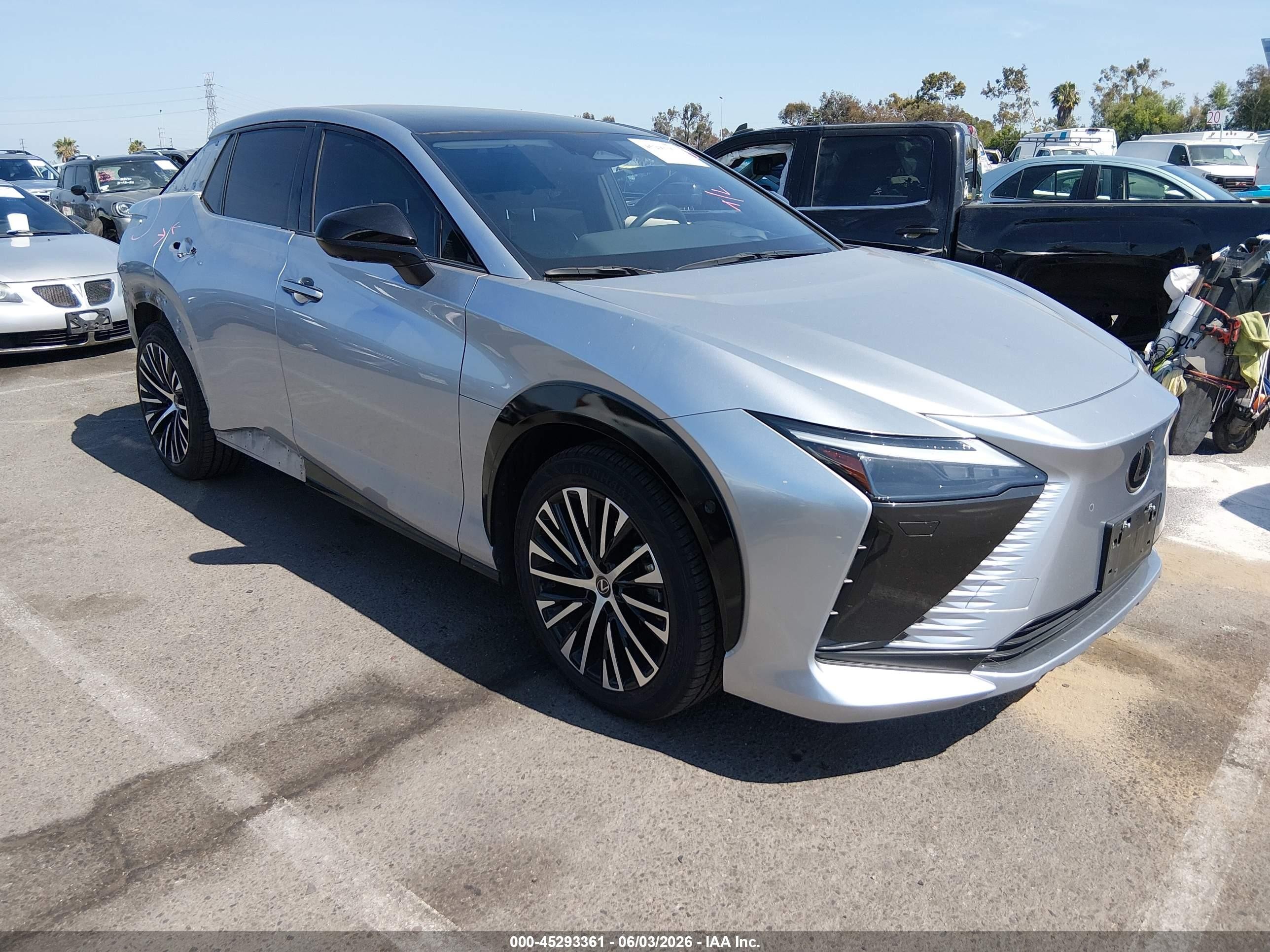 2023 Lexus RZ 450e Luxury, VIN JTJAAAAB2PA007427 — Rear end