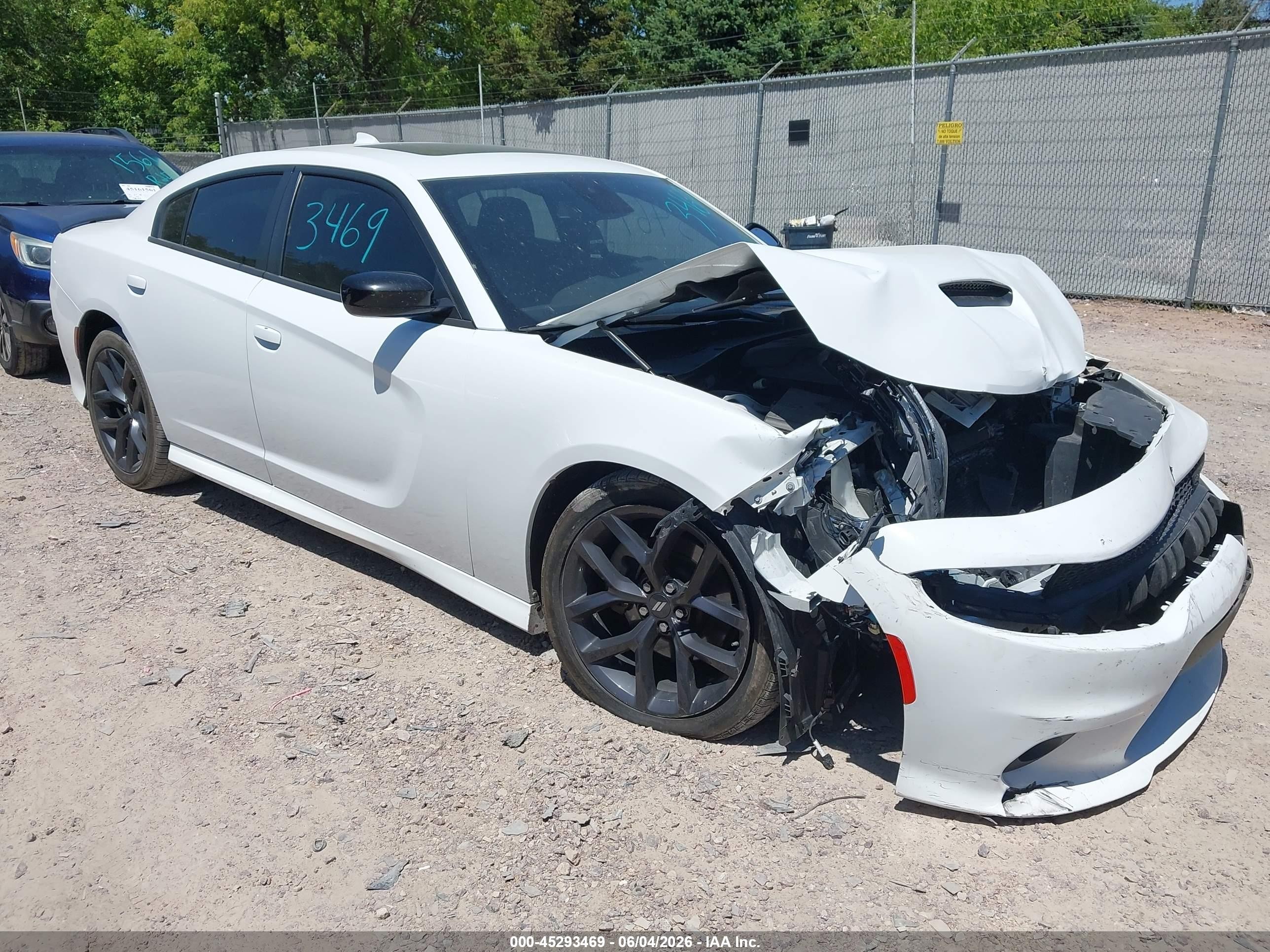 2021 Dodge Charger GT, VIN 2C3CDXHG6MH603469 — Front end
