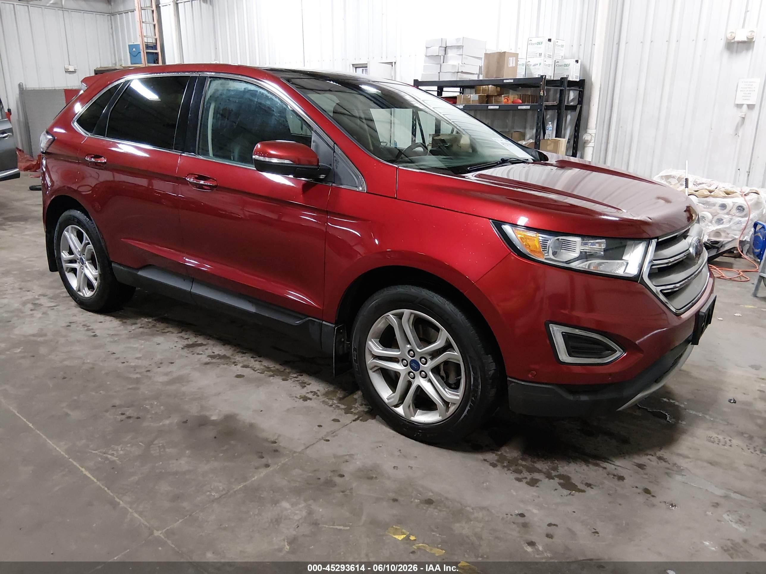 2015 Ford Edge Titanium, VIN 2FMPK4K92FBB49850 — Hail