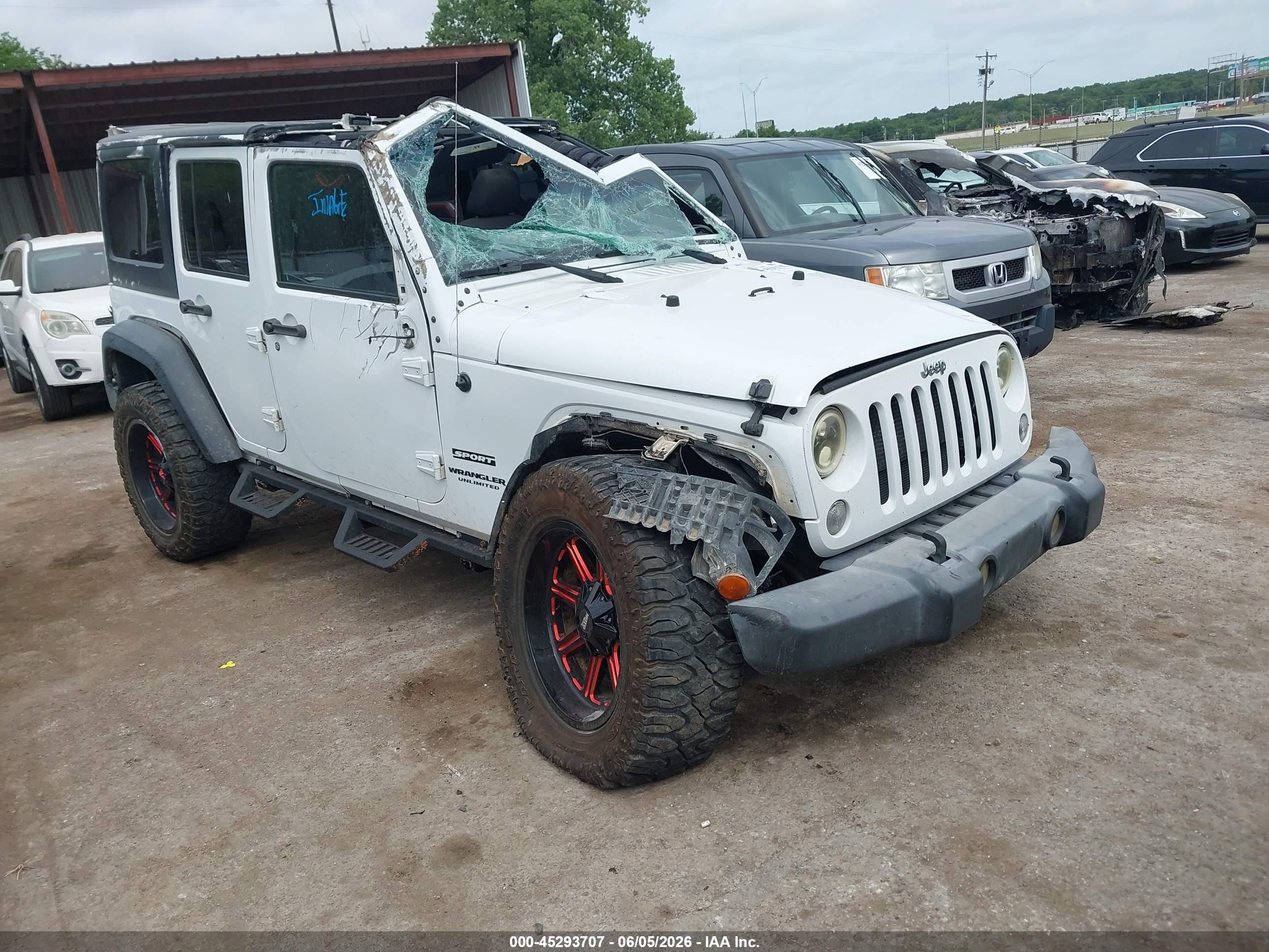 2017 Jeep Wrangler Unlimited Sport, VIN 1C4BJWDG4HL574398 — Rollover