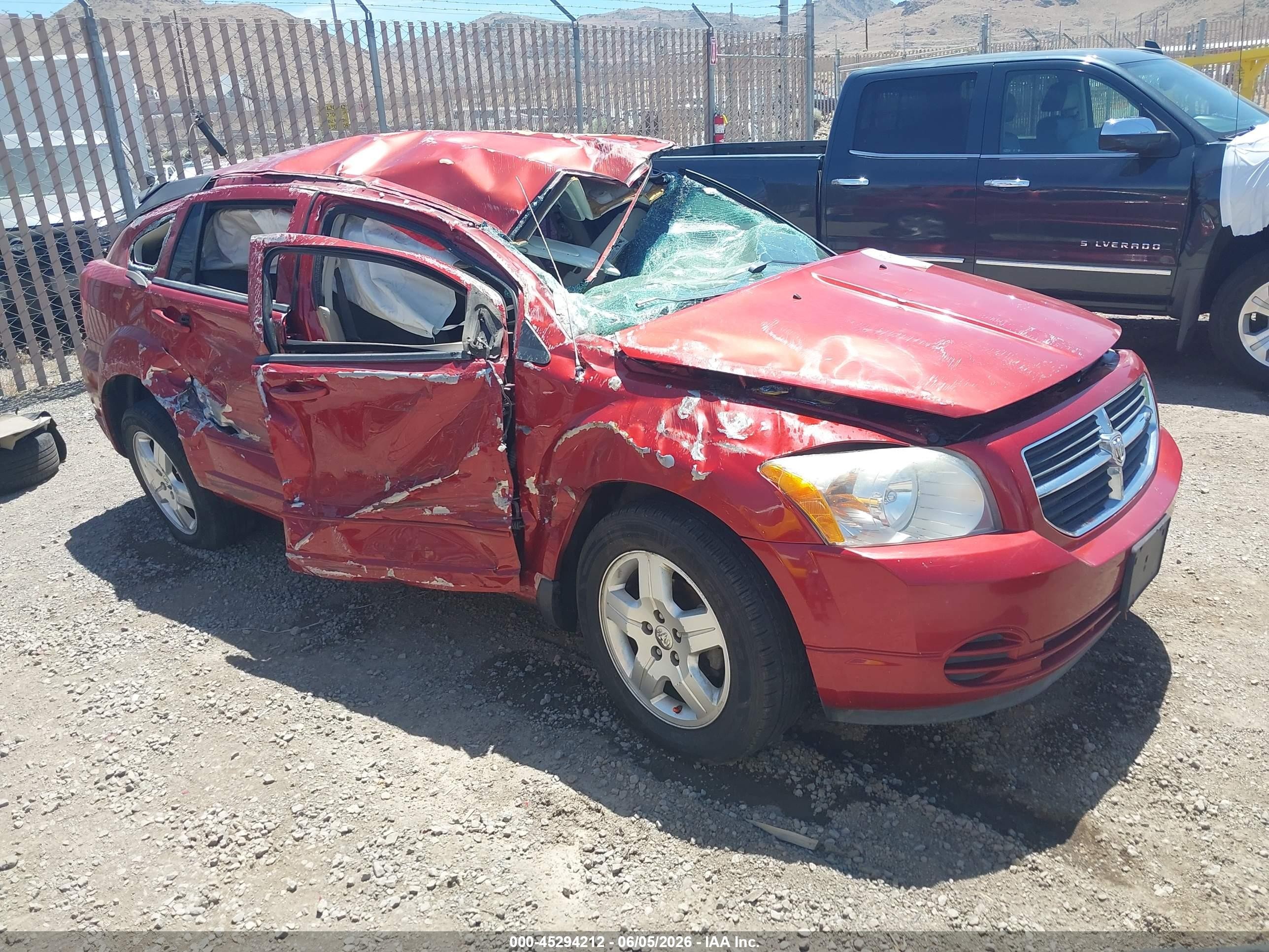 2009 Dodge Caliber SXT, VIN 1B3HB48A59D157306 — Опрокидывание