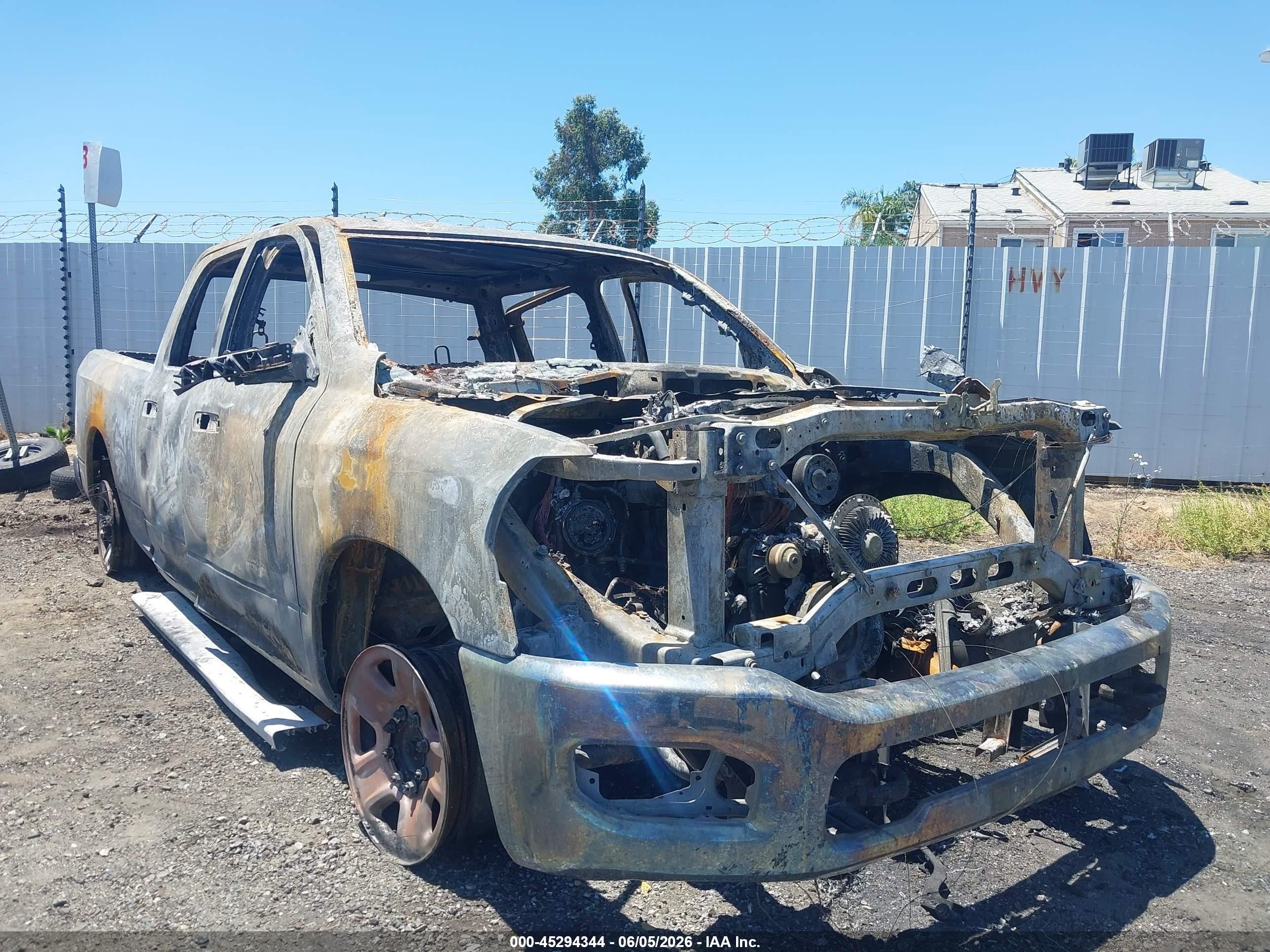 2021 Ram 2500 Tradesman, VIN 3C6UR5CL0MG654936 — Theft recovery