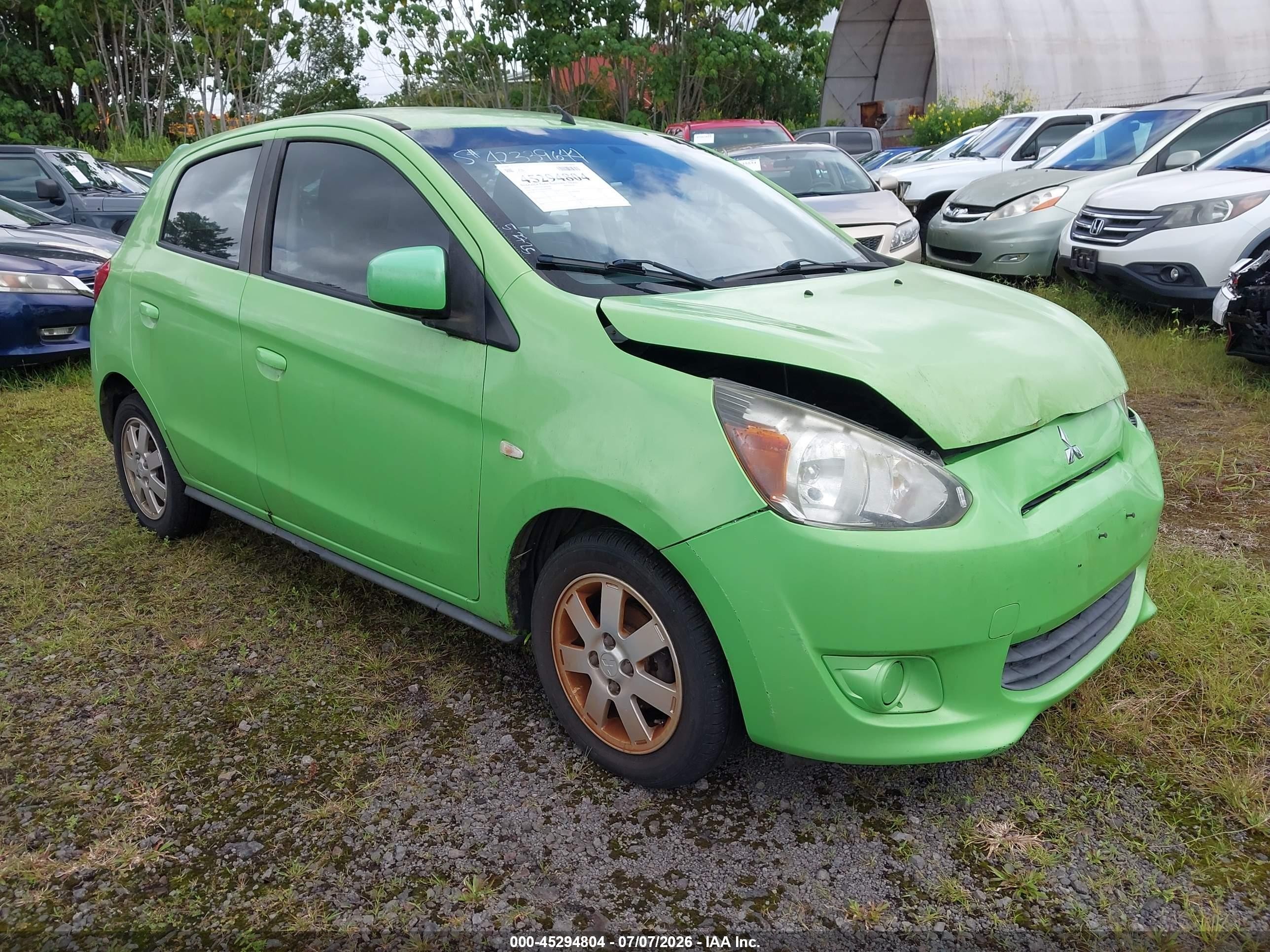 2014 Mitsubishi Mirage DE, VIN ML32A3HJ6EH002948 — All over