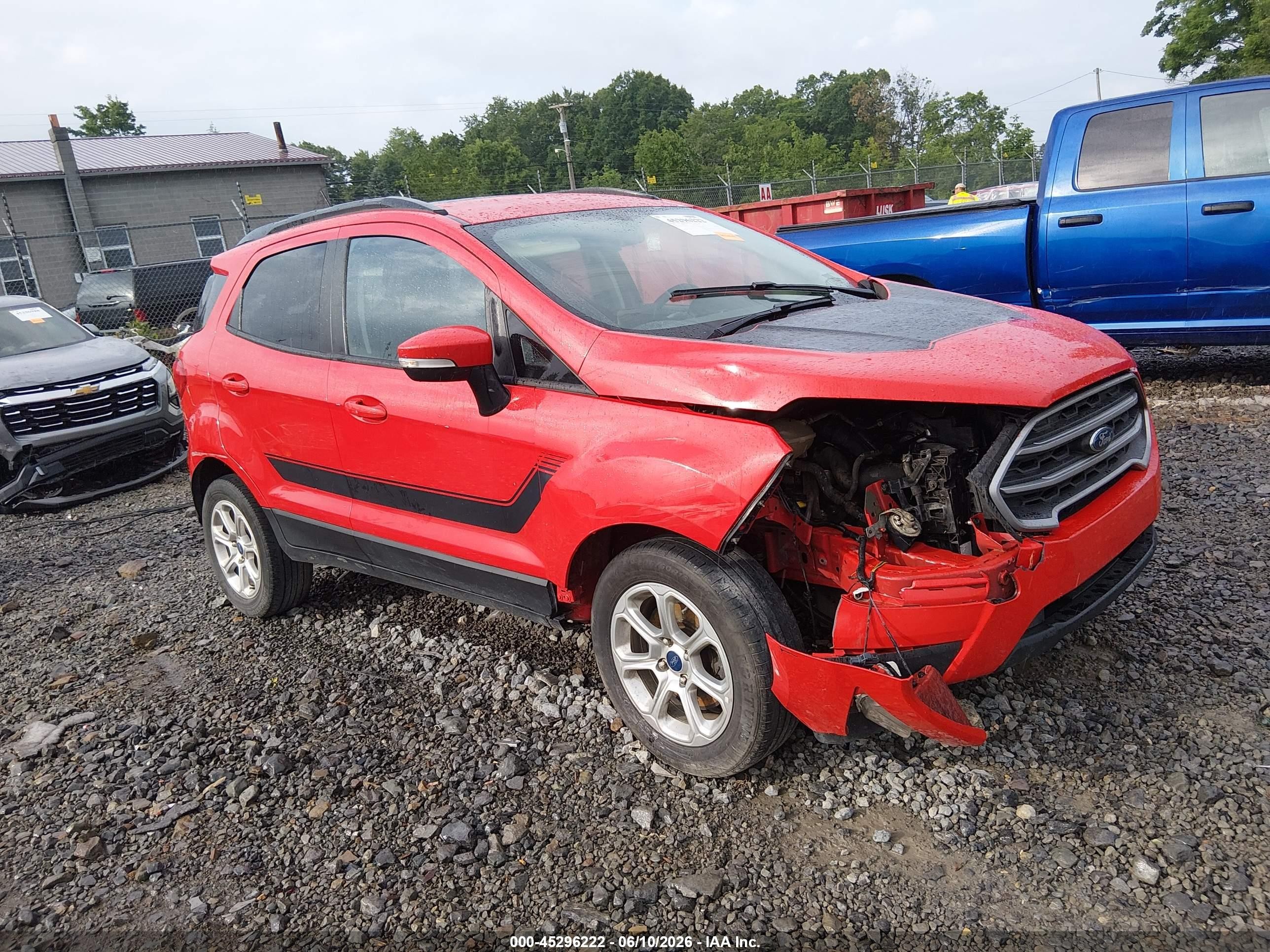 2021 Ford EcoSport SE, VIN MAJ3S2GE5MC456025 — Front end