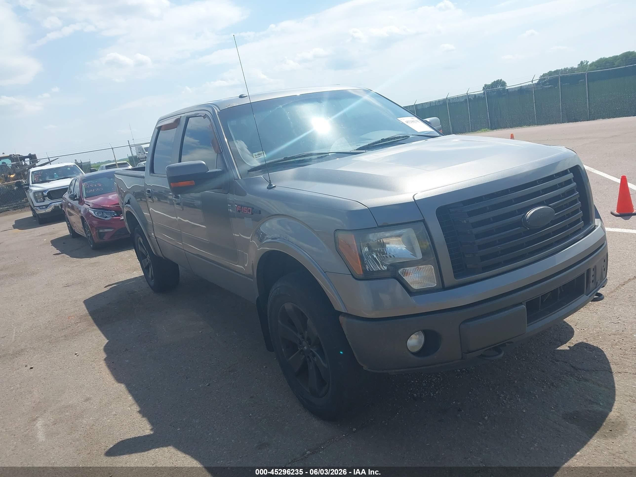 2012 Ford F-150 Lariat, VIN 1FTFW1ET6CFA49299 — Frame damage