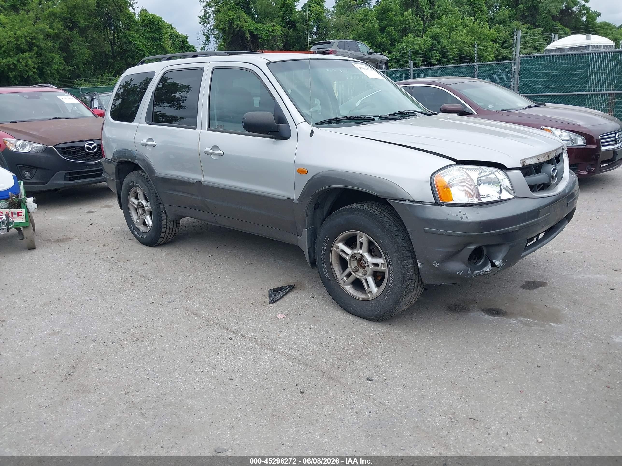 2004 Mazda Tribute LX, VIN 4F2YZ941X4KM05549 — Front end