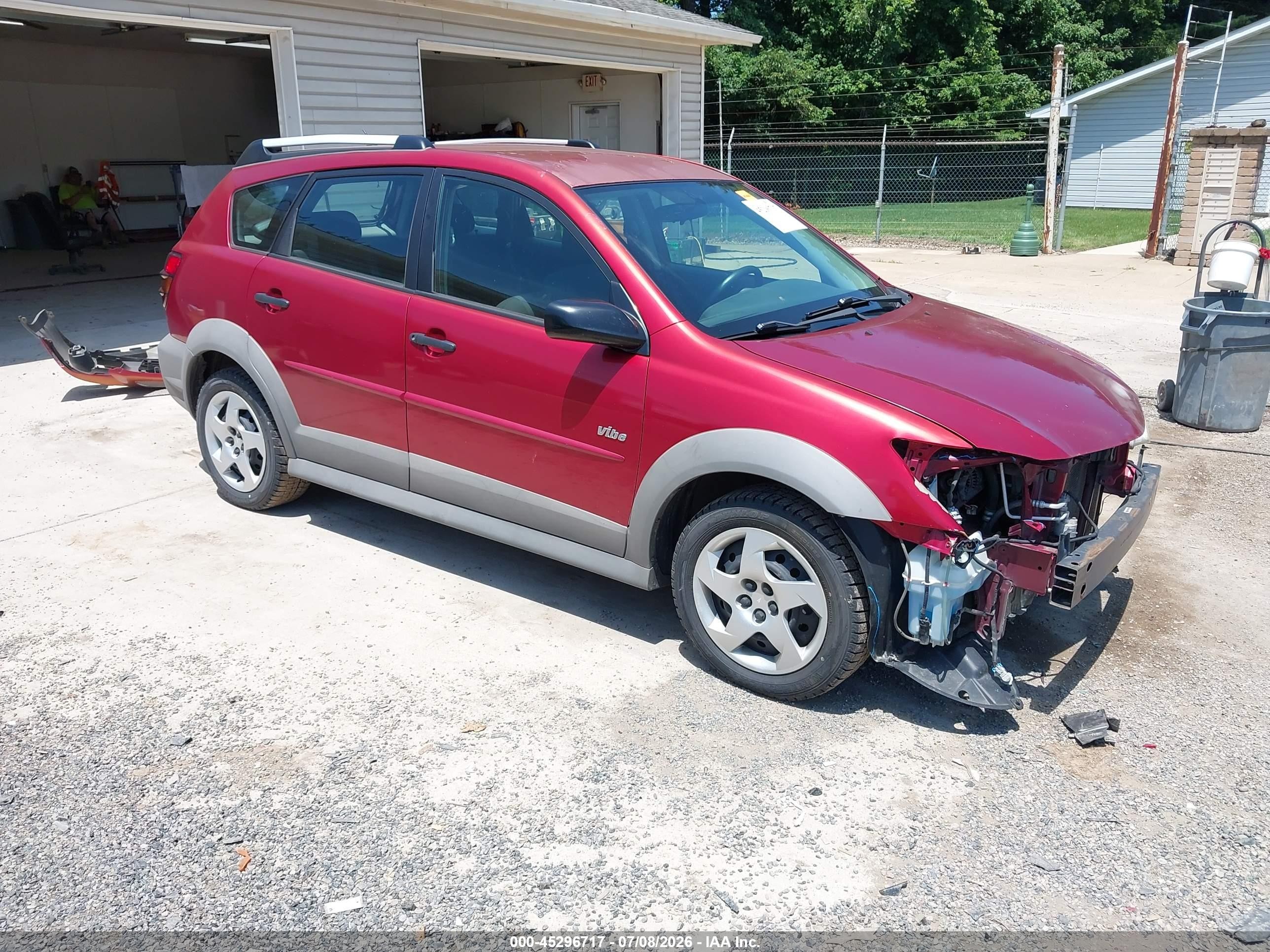 2007 Pontiac Vibe, VIN 5Y2SL65837Z408676 — Front end