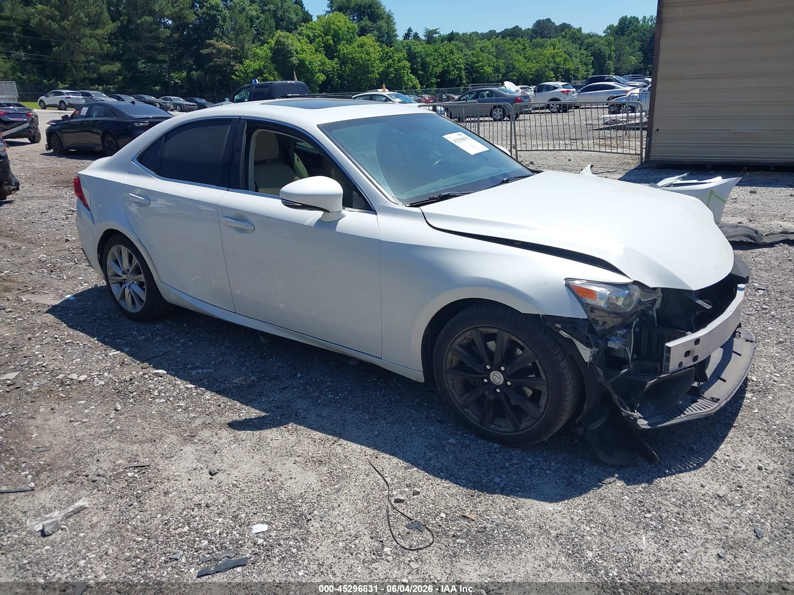 2015 Lexus IS 250, VIN JTHCF1D21F5026727 — Front end