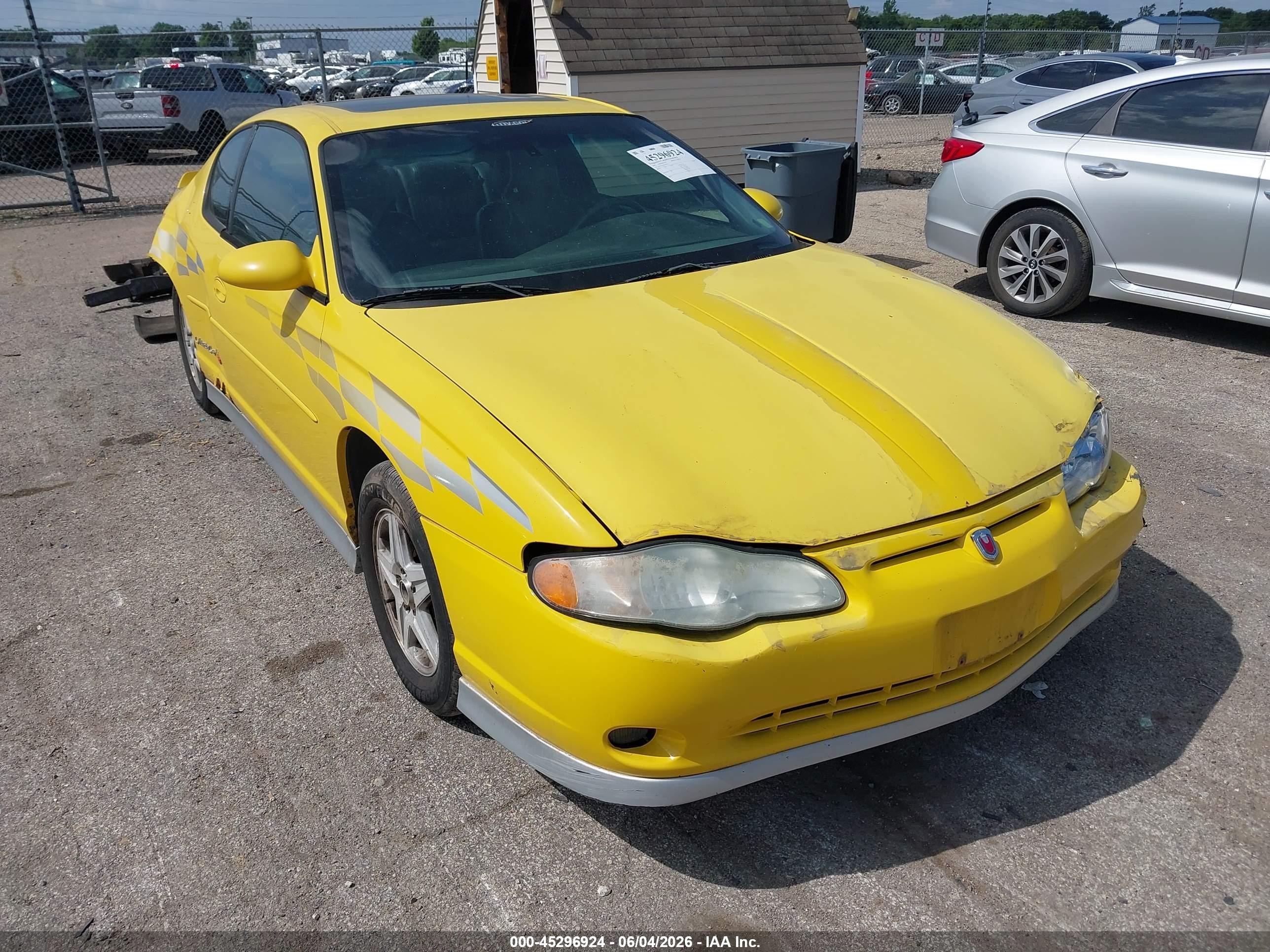 2002 Chevrolet Monte Carlo SS, VIN 2G1WX15K329347412 — Rear end