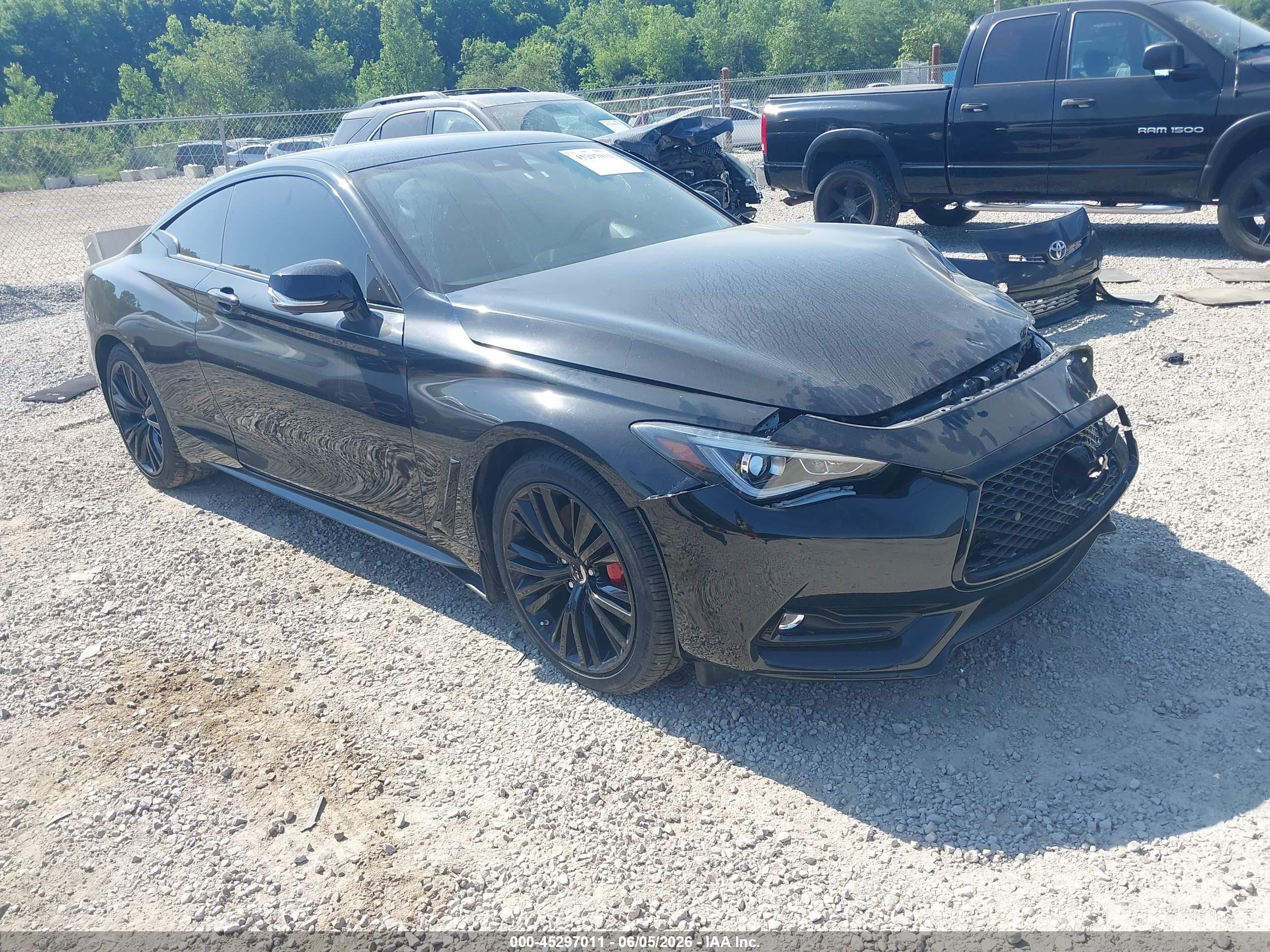 2022 Infiniti Q60 Red Sport 400, VIN JN1FV7LLXNM680163 — Front end