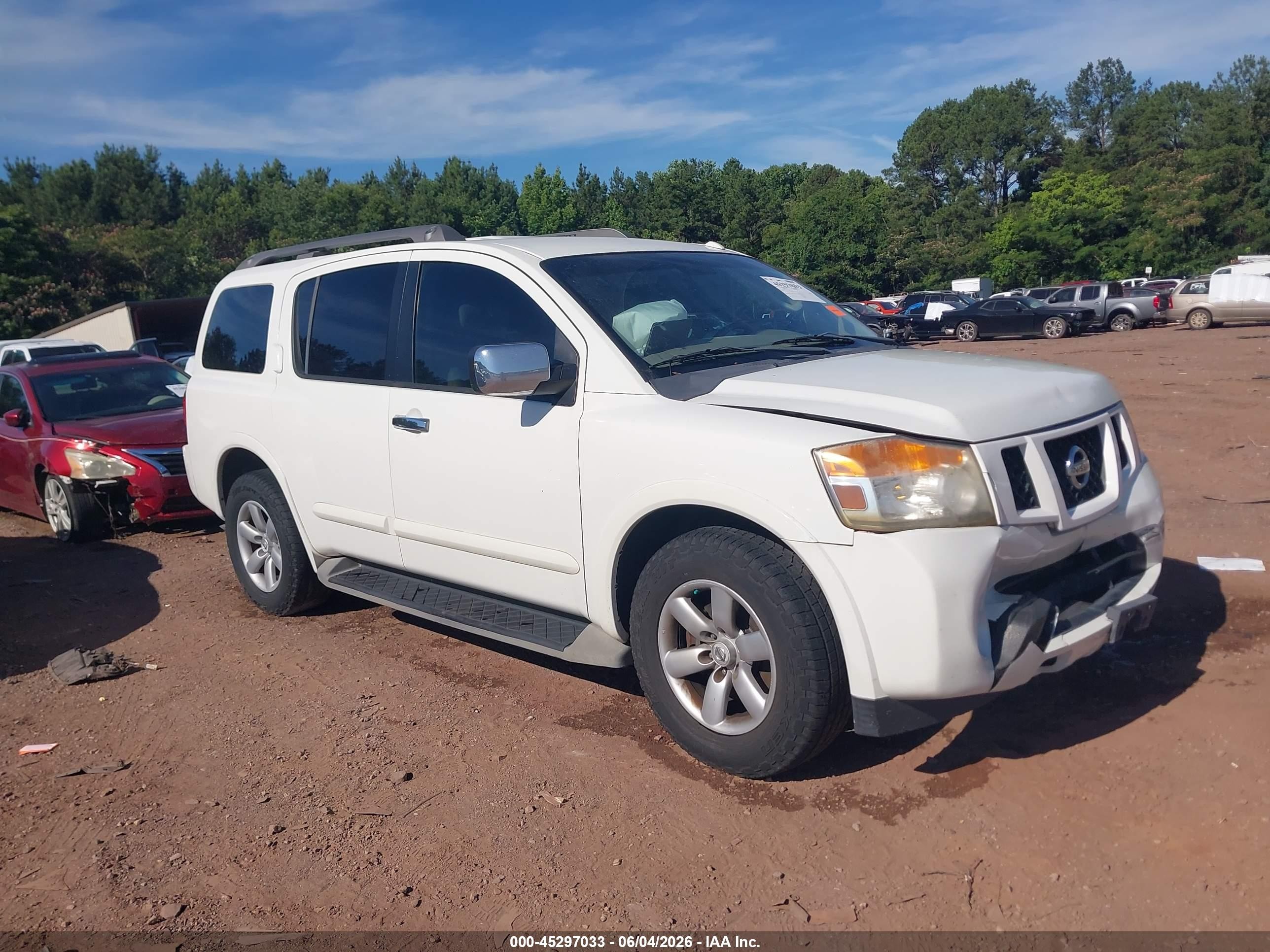 2011 Nissan Armada SV, VIN 5N1AA0ND7BN608144 — Front end