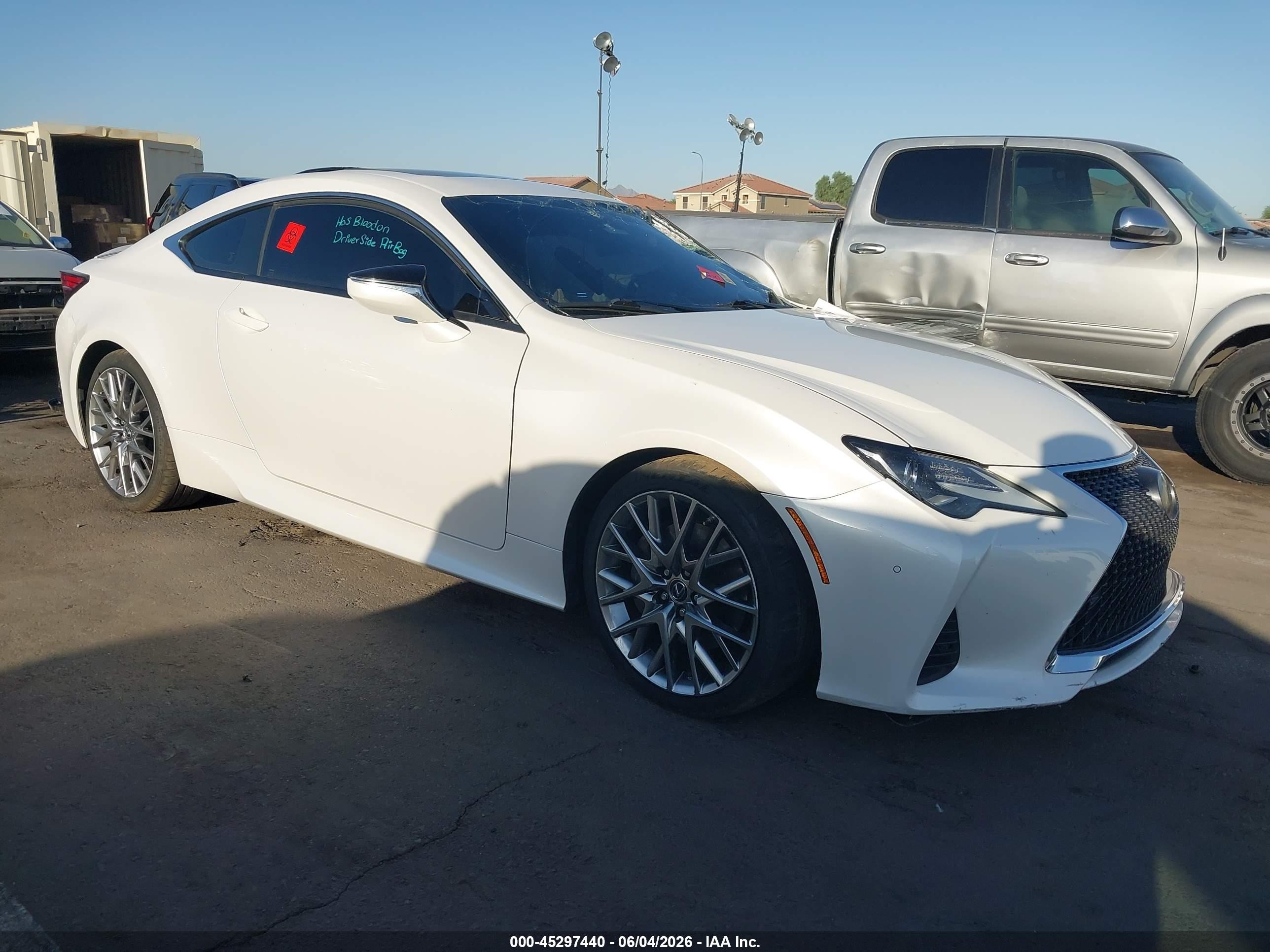 2019 Lexus RC 300 F Sport, VIN JTHHA5BC6K5009309 — Side