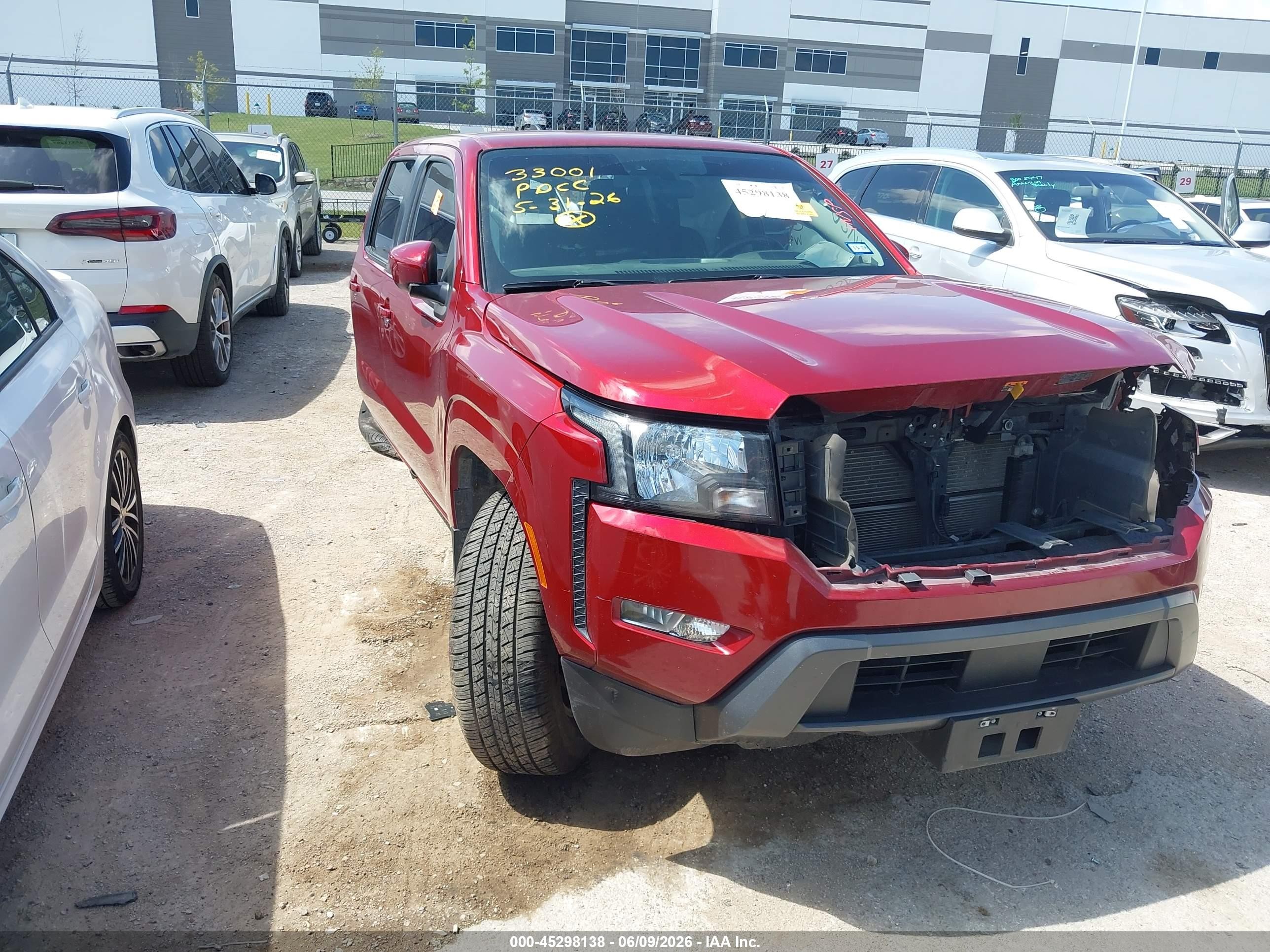 2022 Nissan Frontier SV, VIN 1N6ED1EJ2NN611298 — Biohazard / chemical