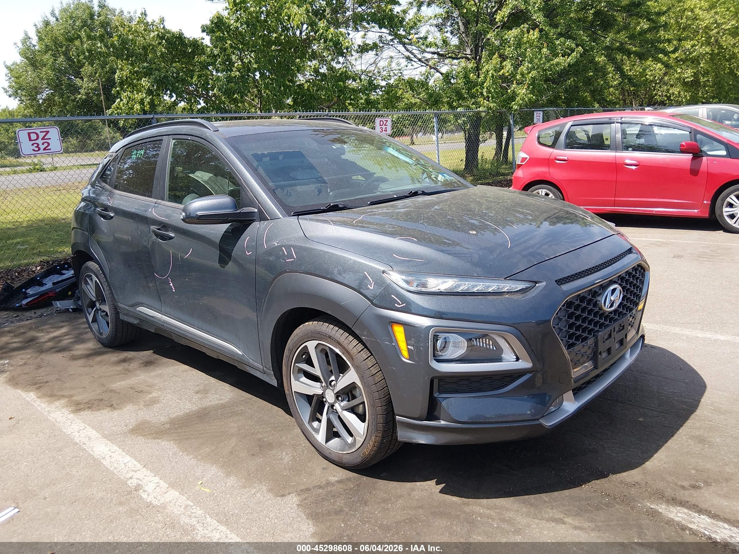 2018 Hyundai Kona Limited, VIN KM8K3CA55JU141244 — Rear end