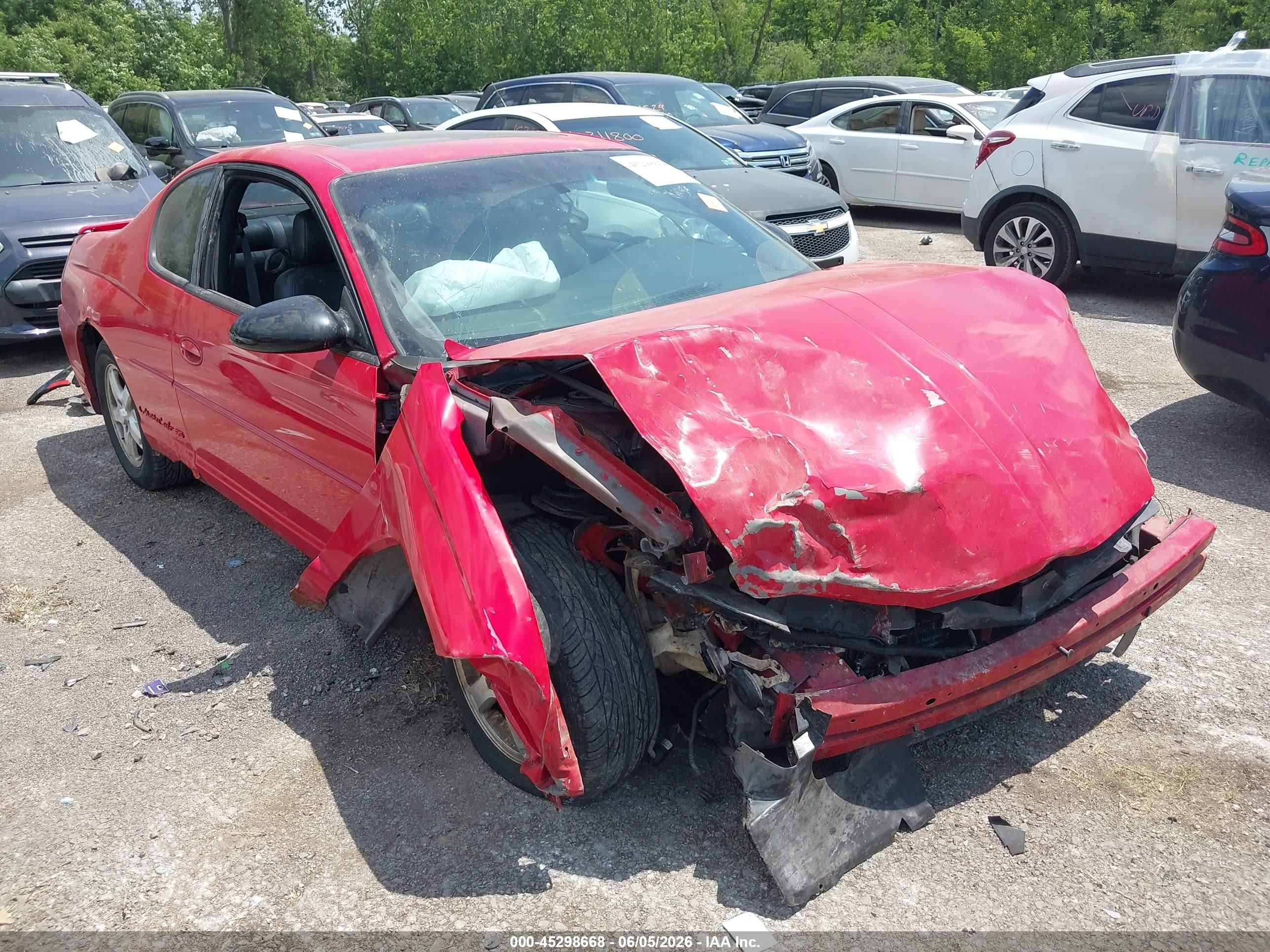 2002 Chevrolet Monte Carlo SS, VIN 2G1WX15K229183585 — Перед