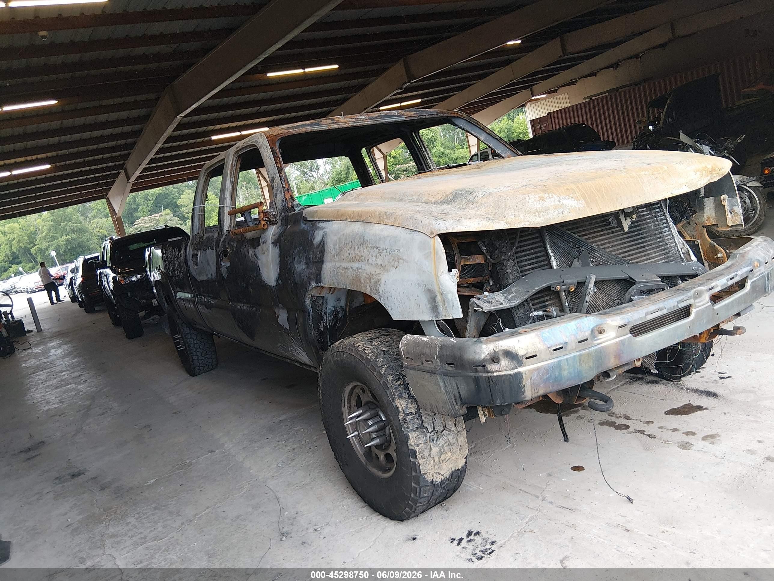2007 Chevrolet Silverado 3500 SRW LT2, VIN 1GCHK33D87F131701 — Burn