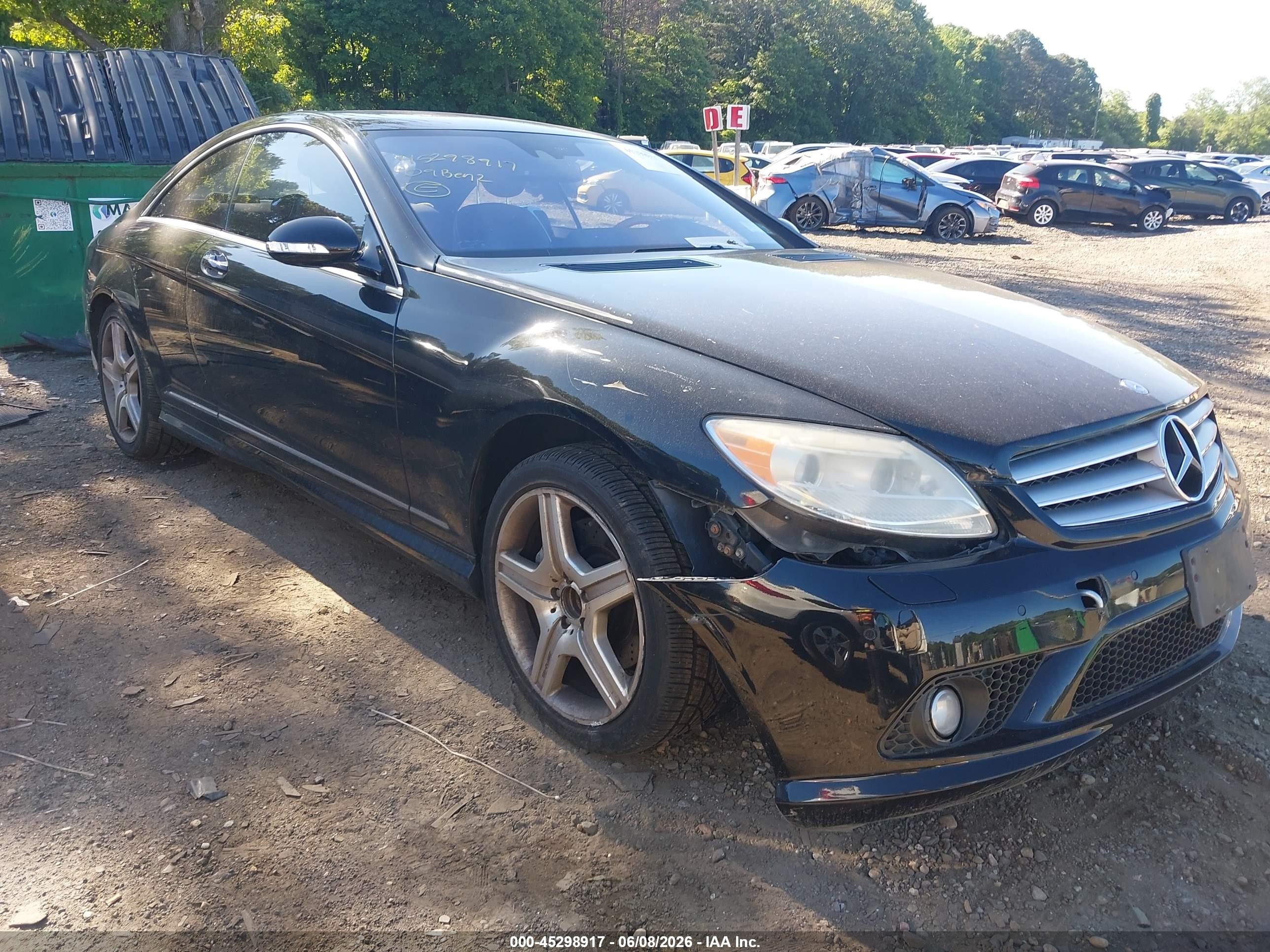 2009 Mercedes-Benz CL 550, VIN WDDEJ86X19A022298 — Rear end