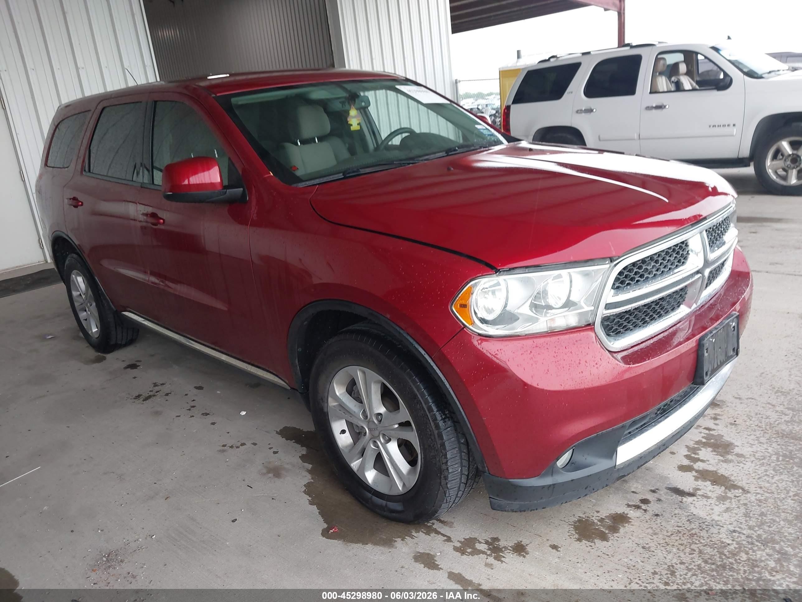 2013 Dodge Durango SXT, VIN 1C4RDHAG2DC667209 — Not stated