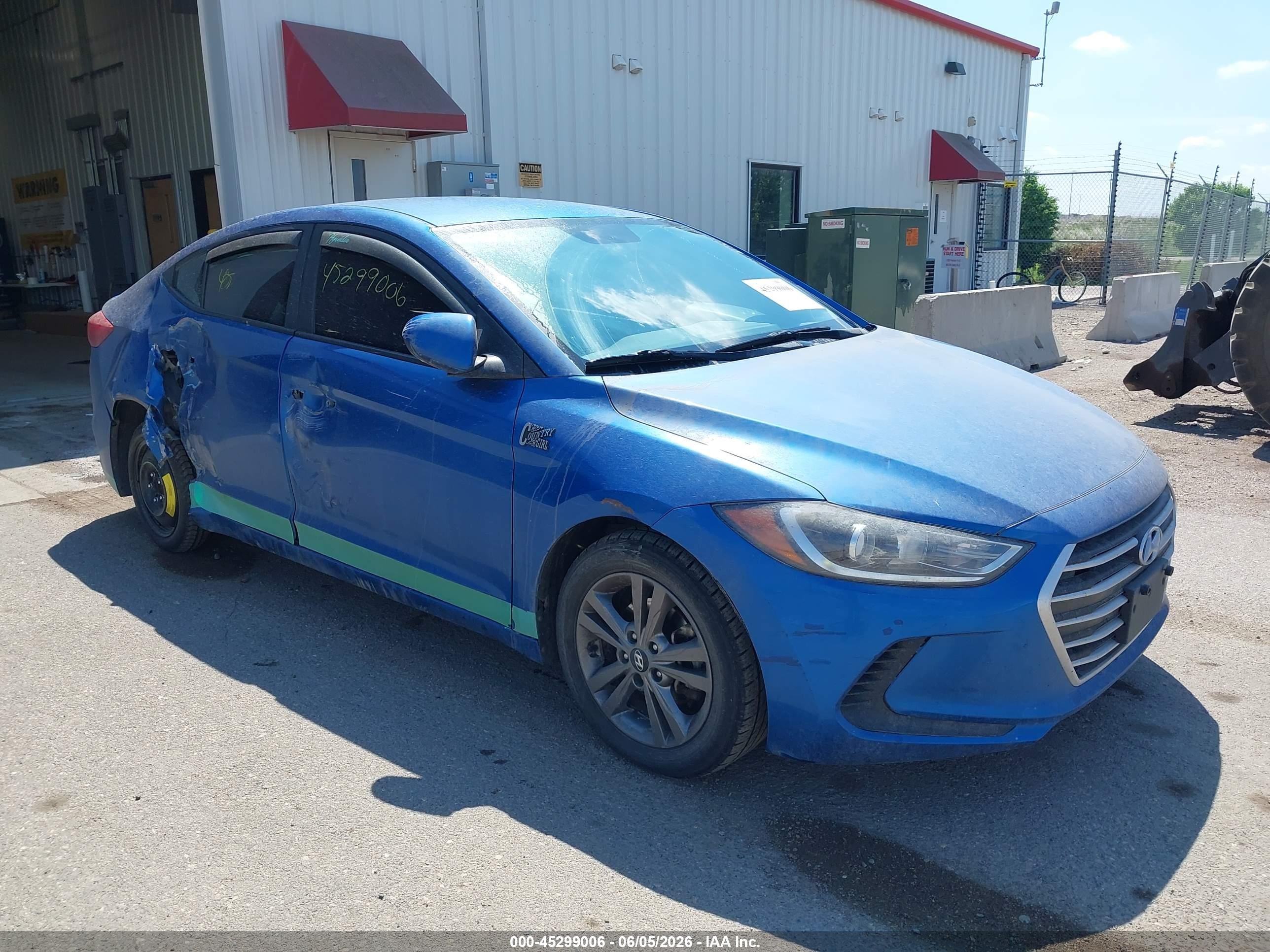 2018 Hyundai Elantra Value Edition, VIN 5NPD84LF2JH266206 — Side