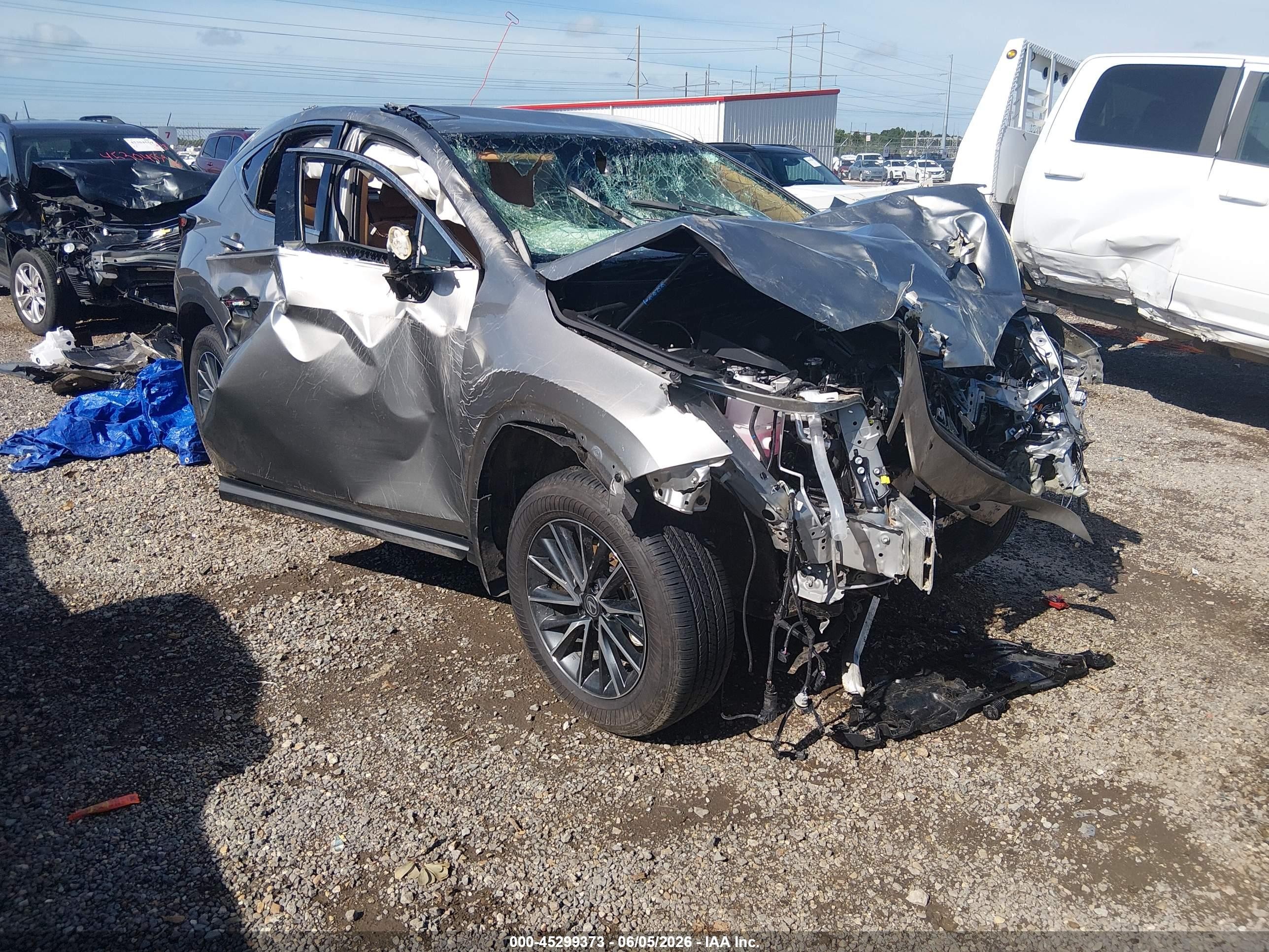 2025 Lexus NX 250, VIN 2T2ADCAZ9SC031033 — Rollover