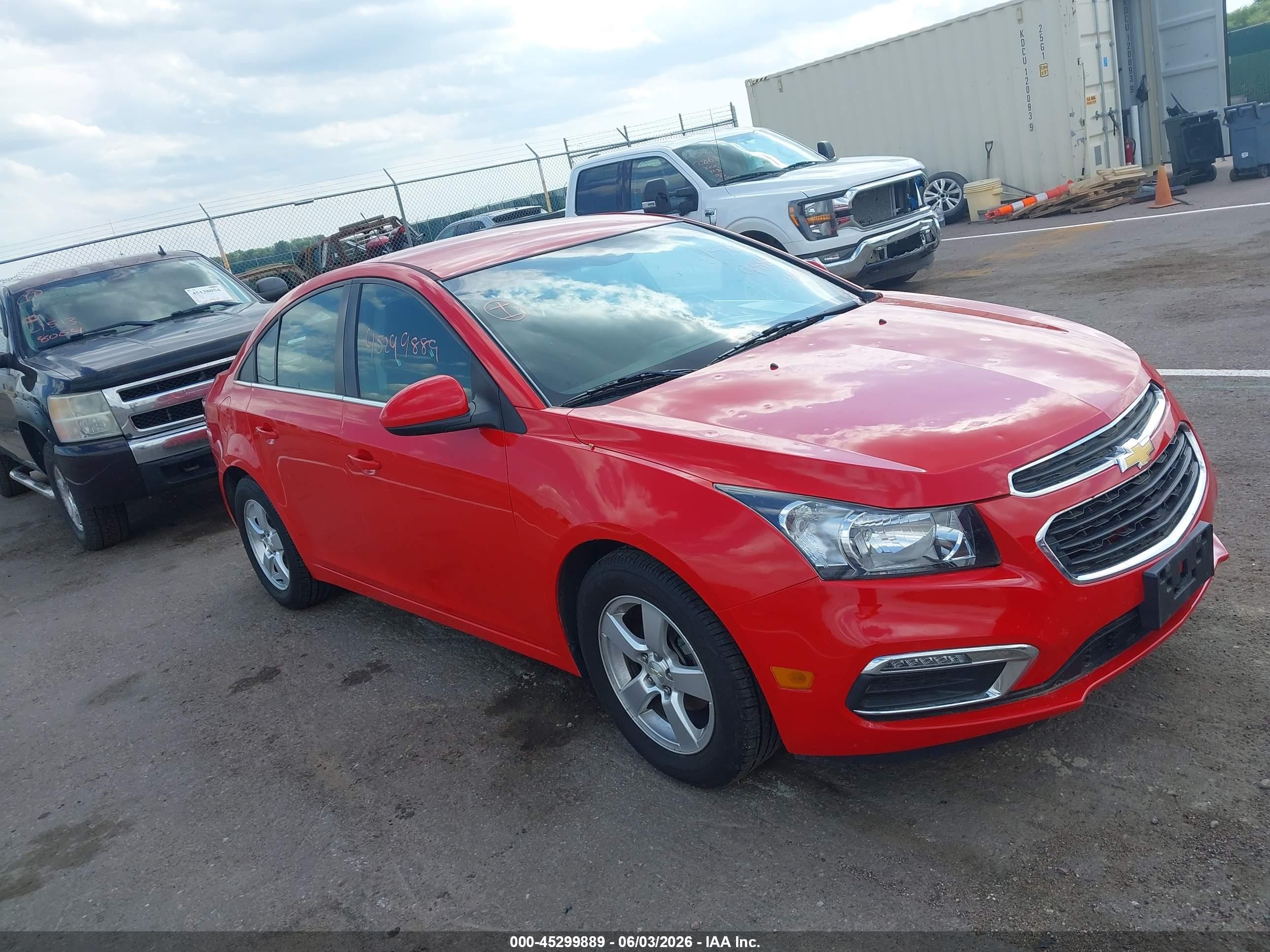 2015 Chevrolet Cruze LT, VIN 1G1PC5SB0F7177271 — Град