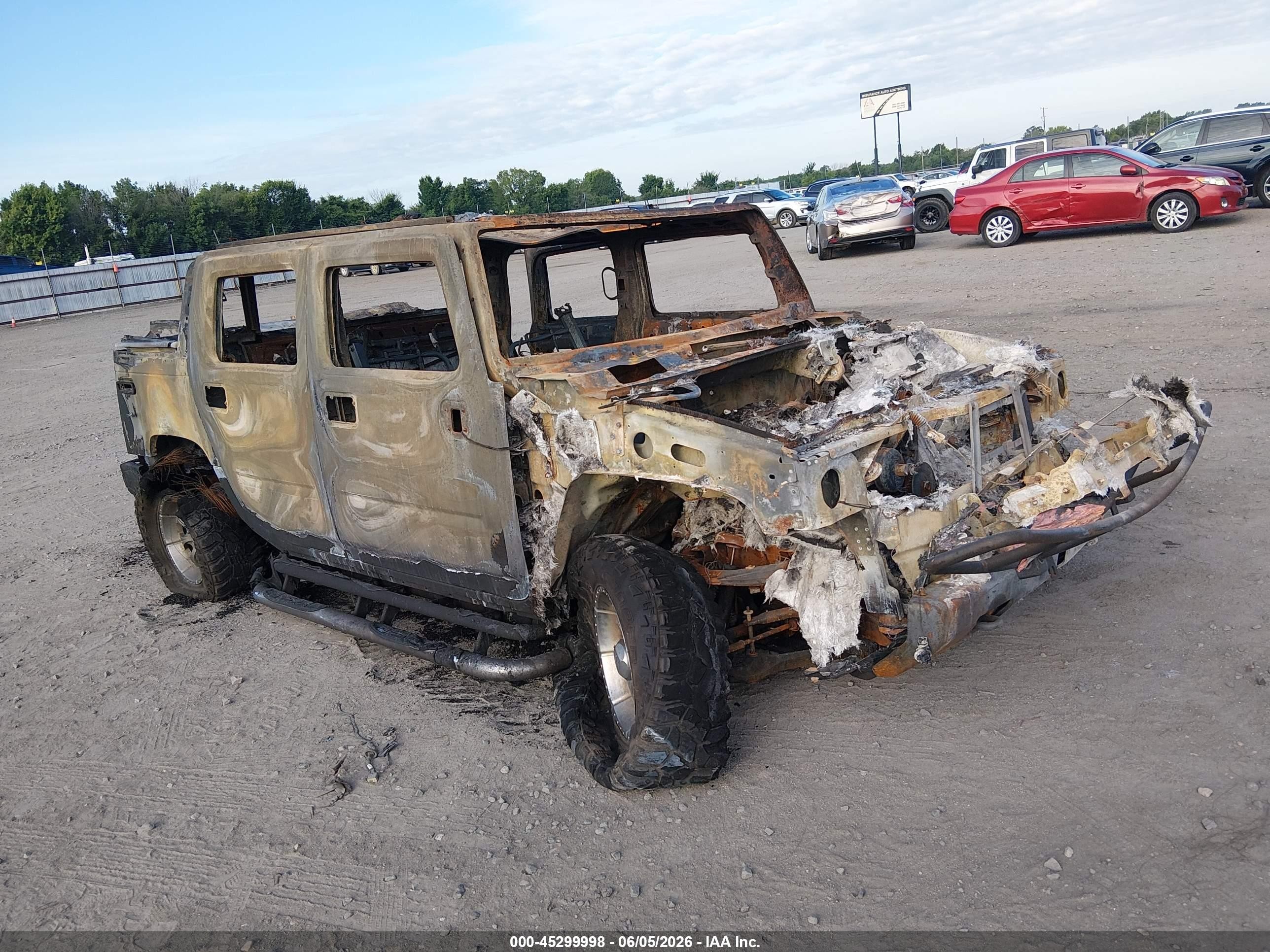 2006 Hummer H2, VIN 5GRGN22U16H117803 — Burn