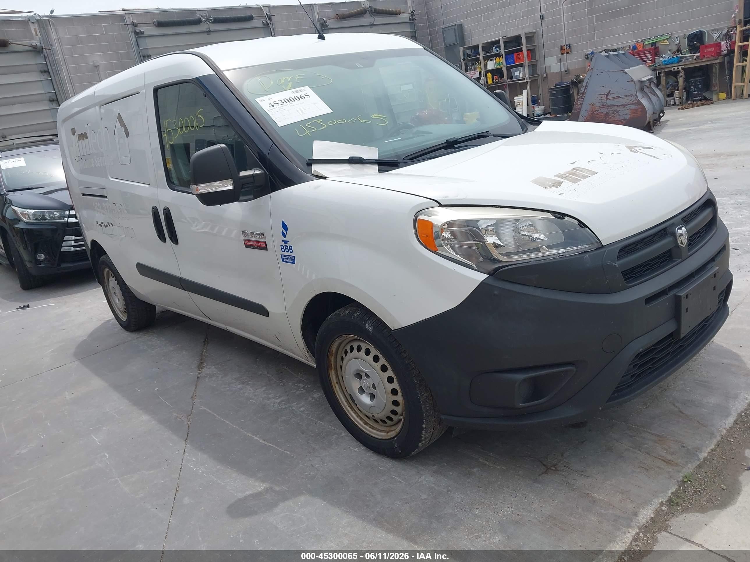 2017 Ram ProMaster City Cargo Tradesman, VIN ZFBERFAB4H6E24939 — Not stated