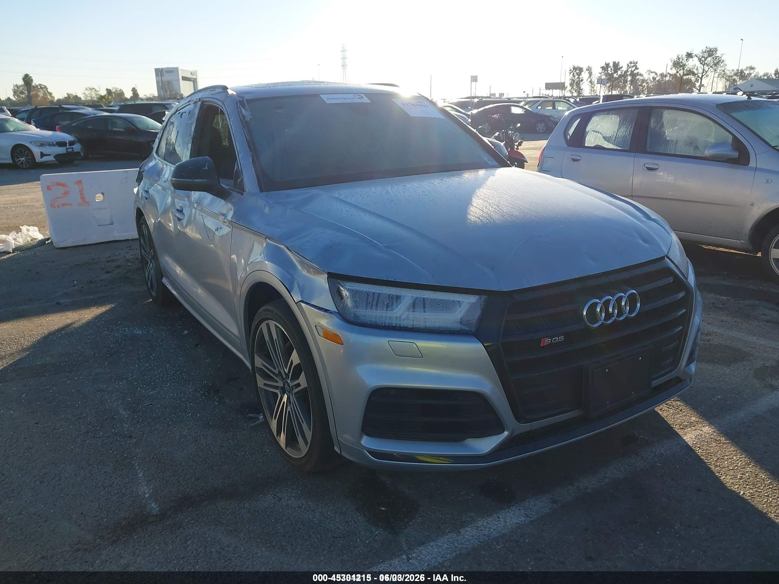 2019 Audi SQ5 Premium Plus, VIN WA1B4AFY6K2076615 — Vandalism