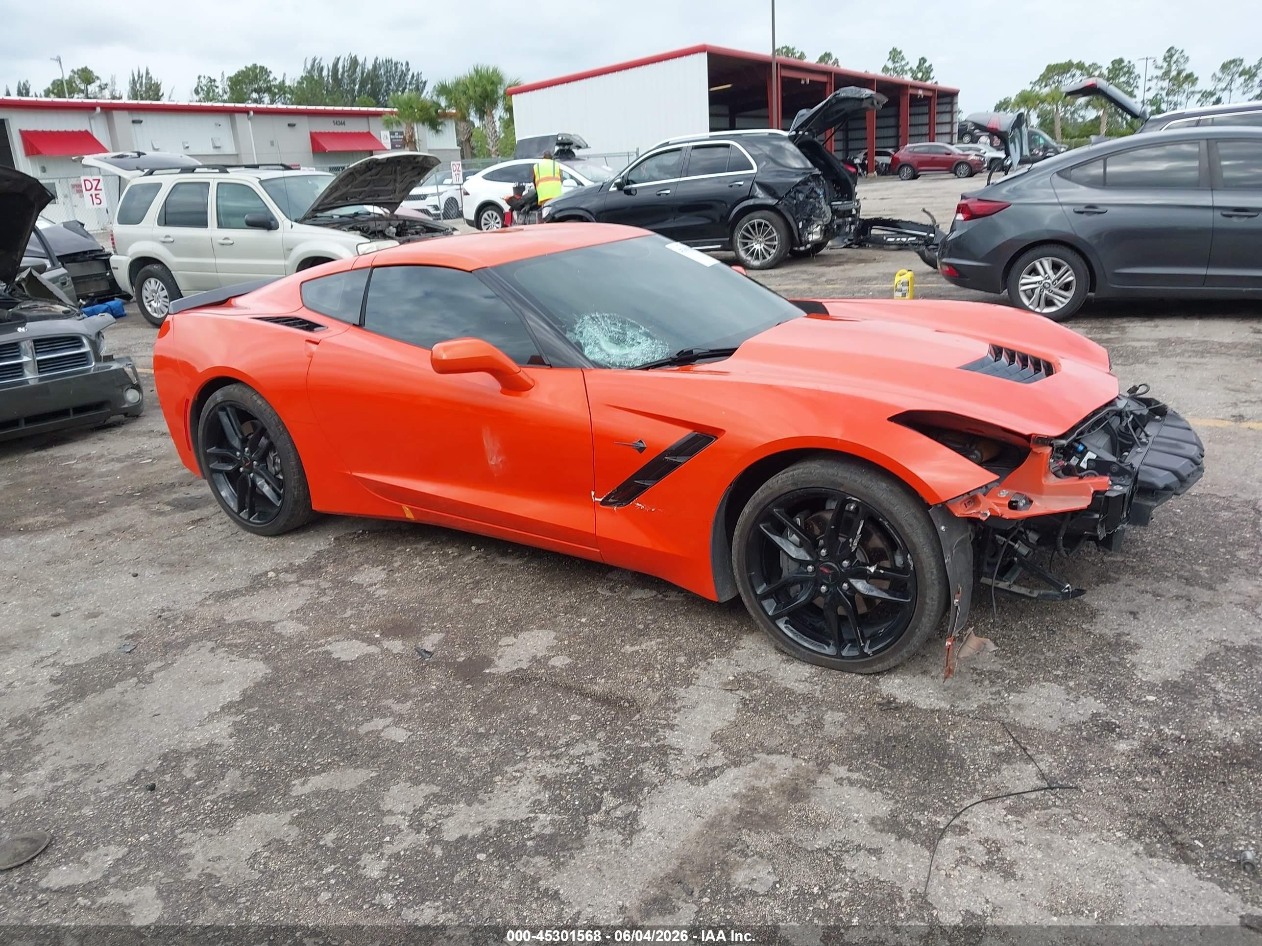 2019 Chevrolet Corvette 1LT, VIN 1G1YA2D76K5100105 — Front end