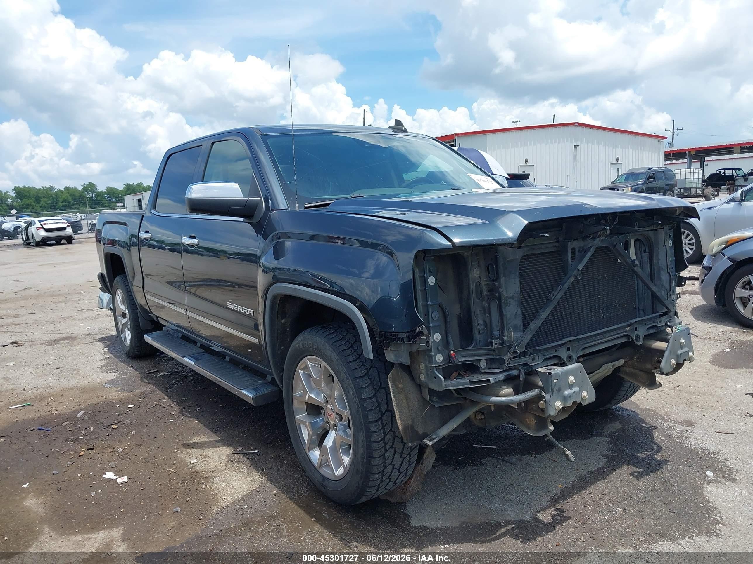 2018 GMC Sierra 1500 SLT, VIN 3GTP1NEC9JG447497 — Front end