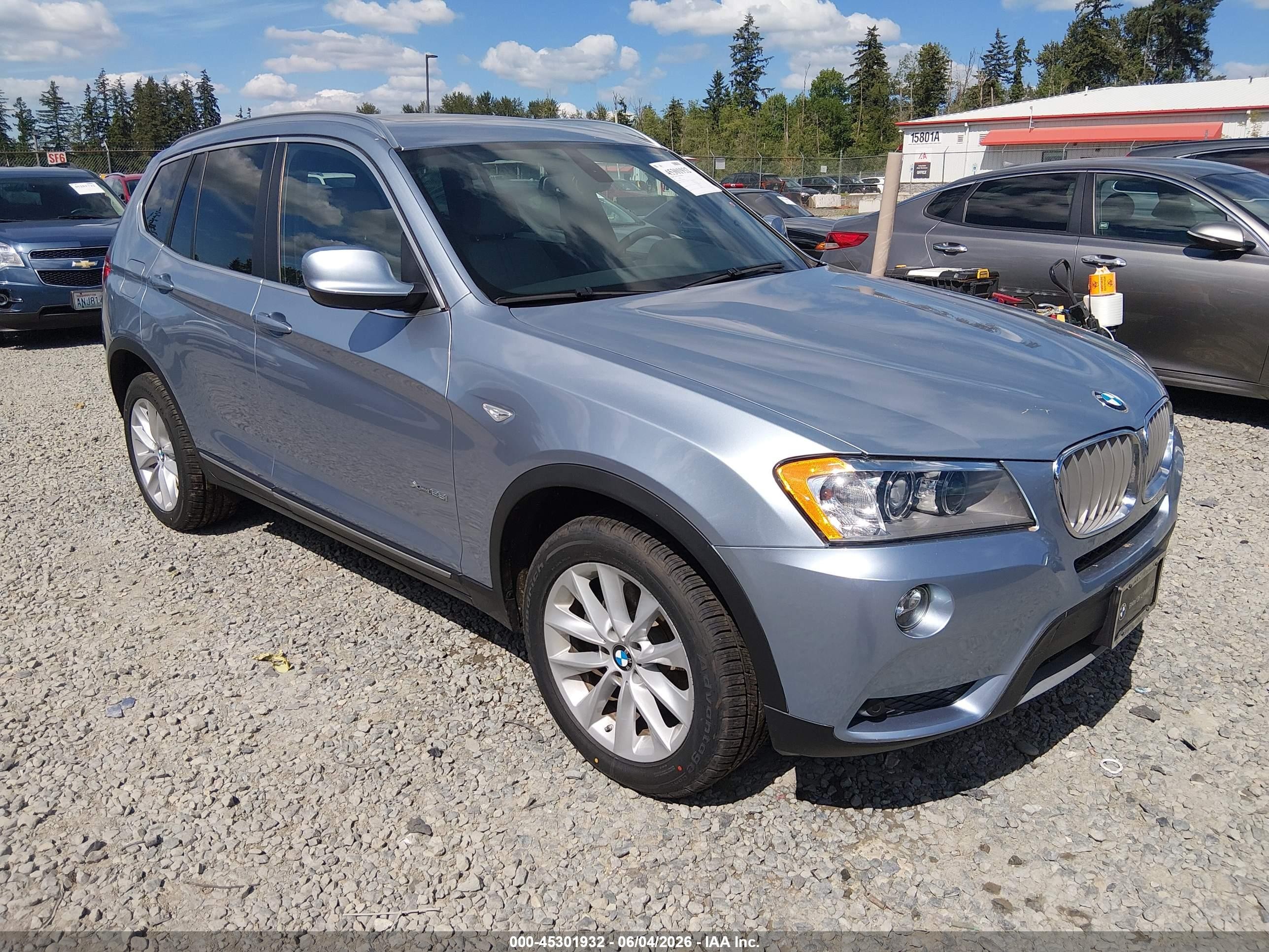 2012 BMW X3 28i, VIN 5UXWX5C51CL726106 — Зад