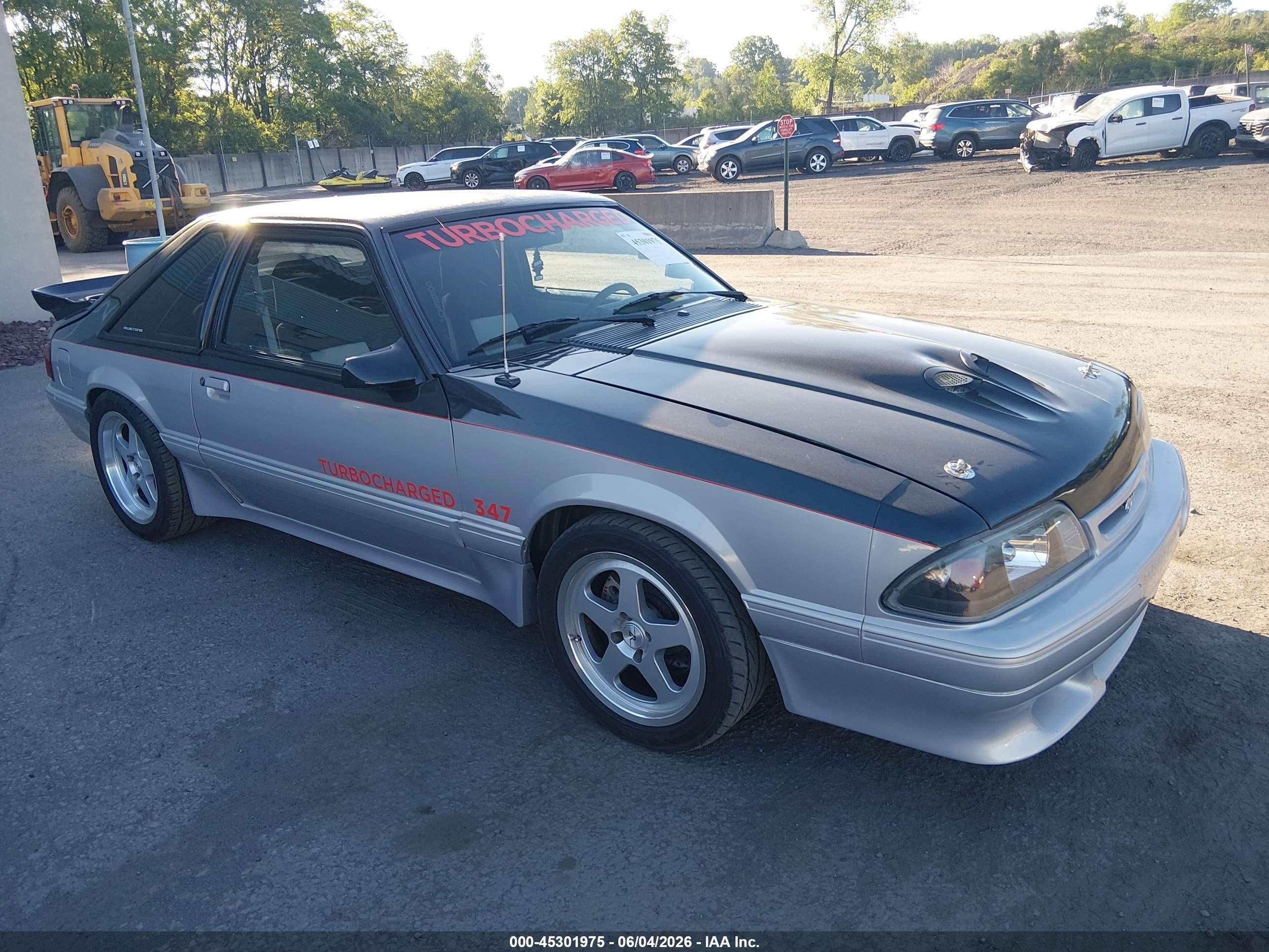 1992 Ford Mustang LX, VIN 1FACP41E5NF169712 — Theft recovery